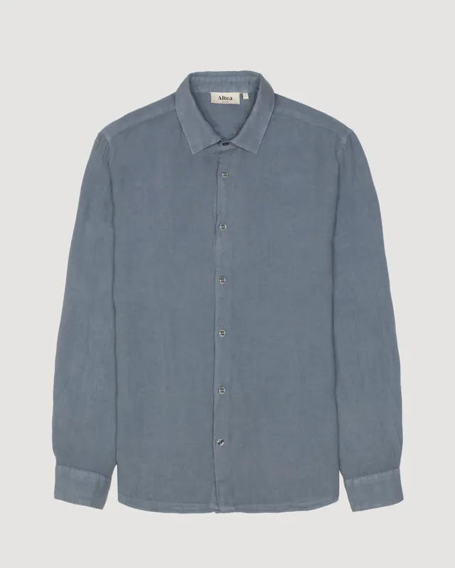 Altea Bond camicia in lino carta da zucchero
