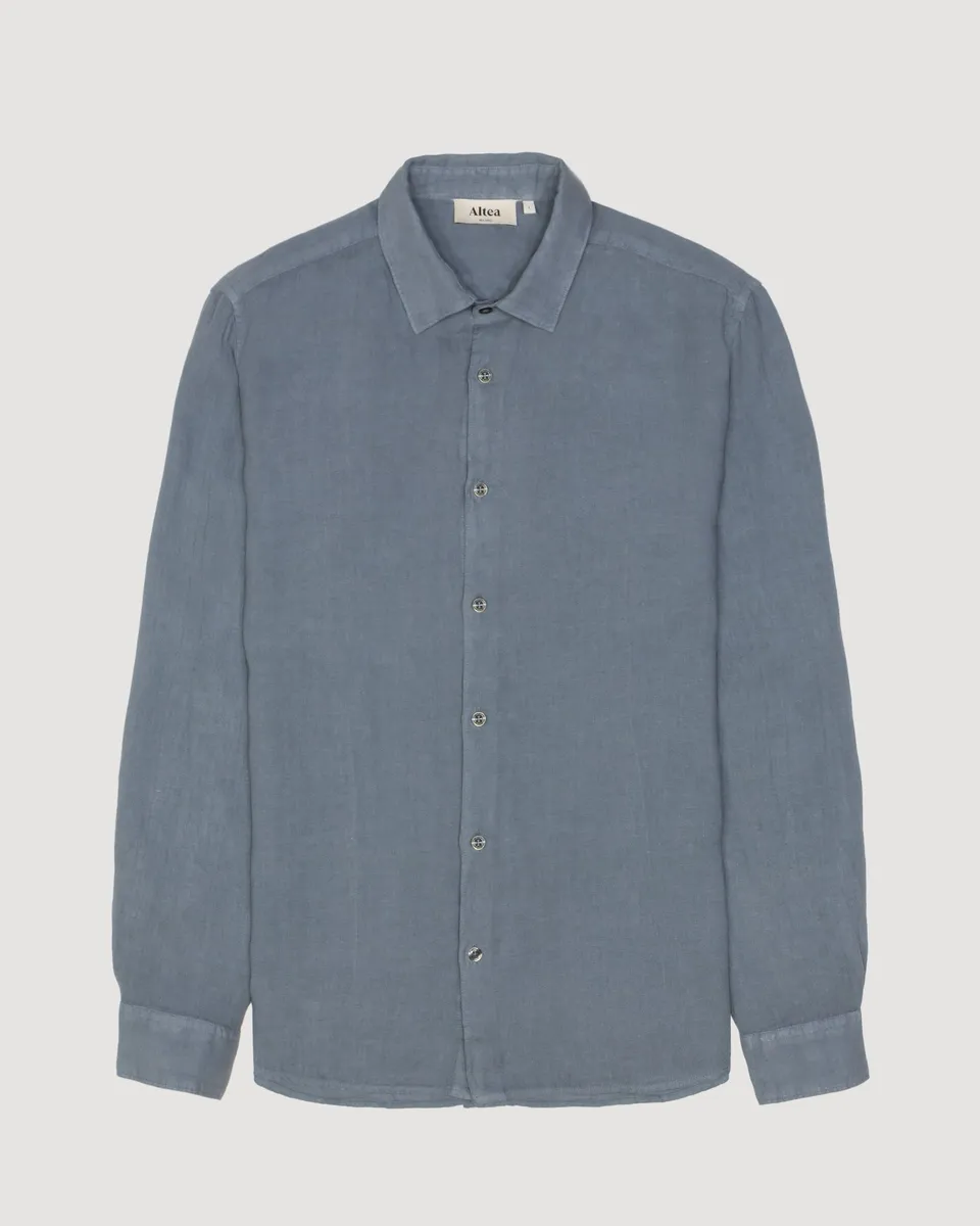 Altea Bond camicia in lino carta da zucchero