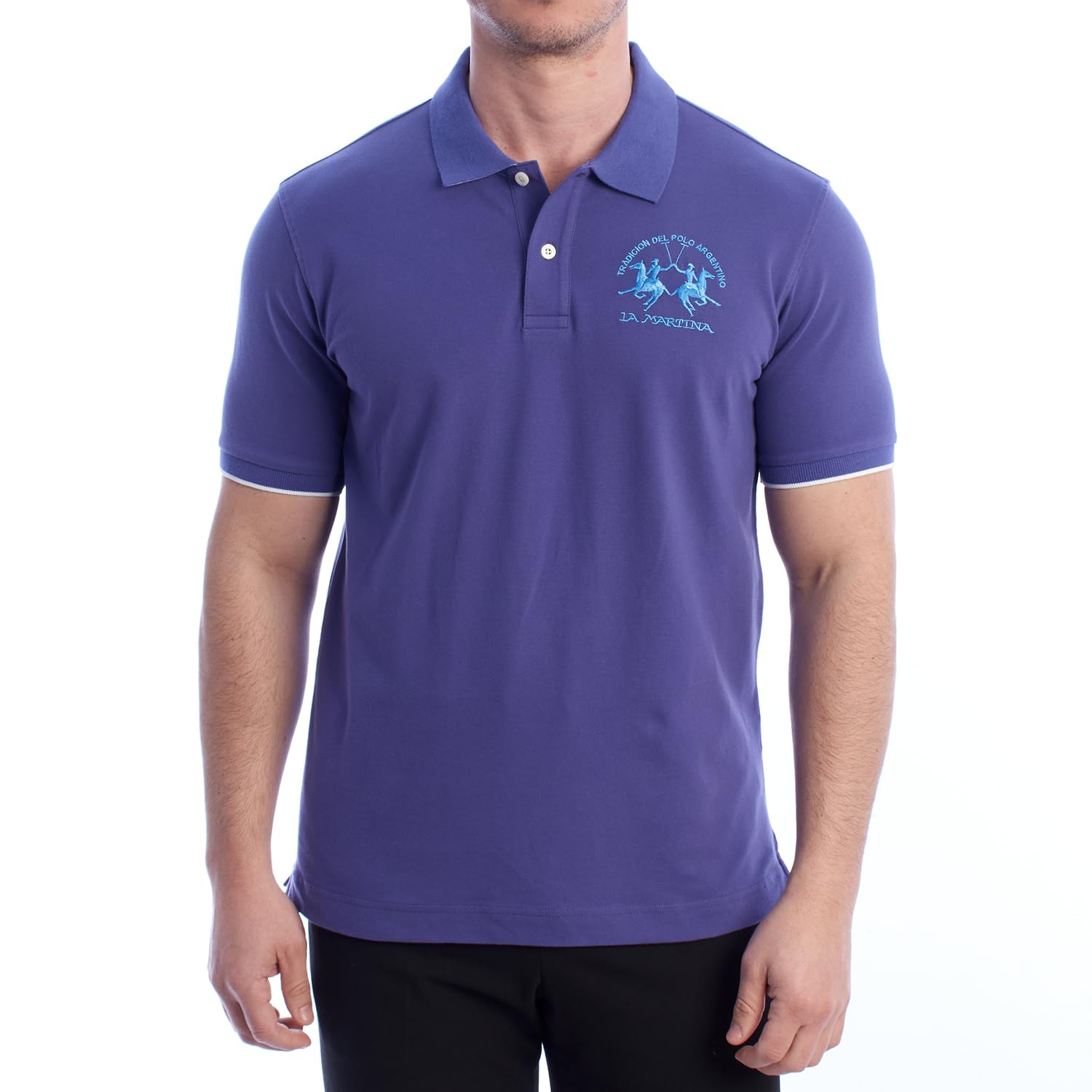 La Martina YMP001-PK001 polo uomo taglia L piqué