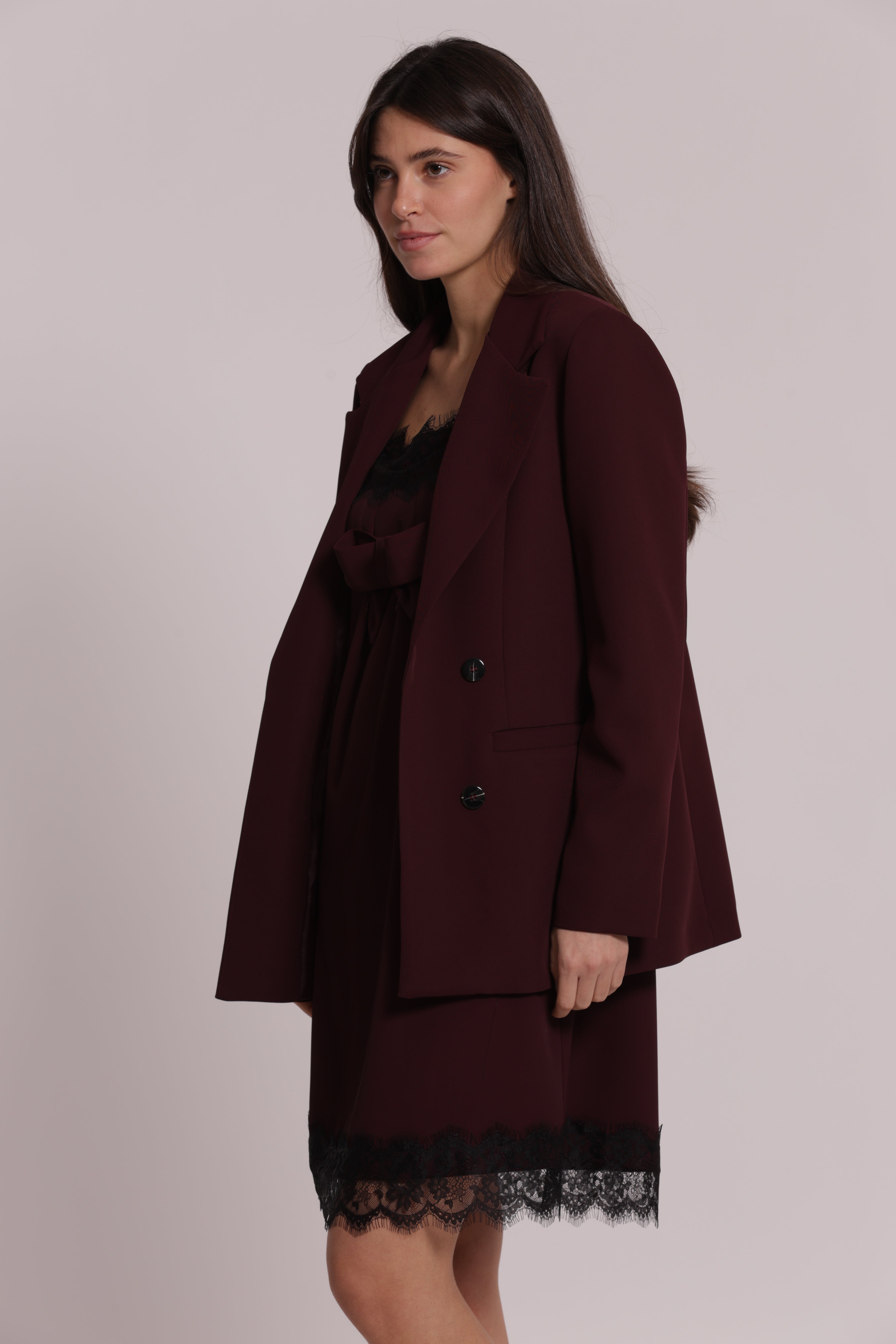 Mimi Mua Doppiopetto giacca nero elegante