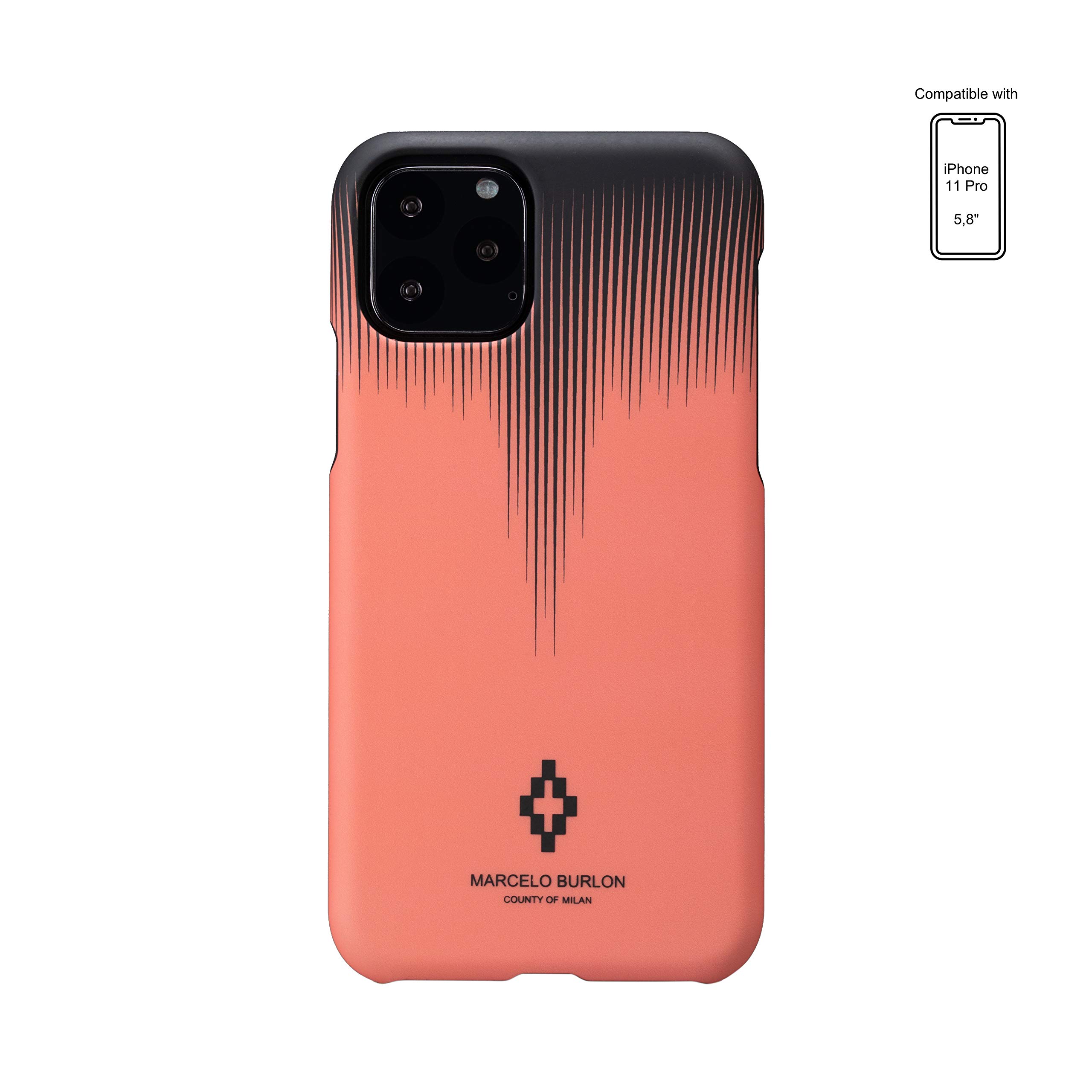 Marcelo Burlon cover iPhone 11 Pro rigida + vetro 9H