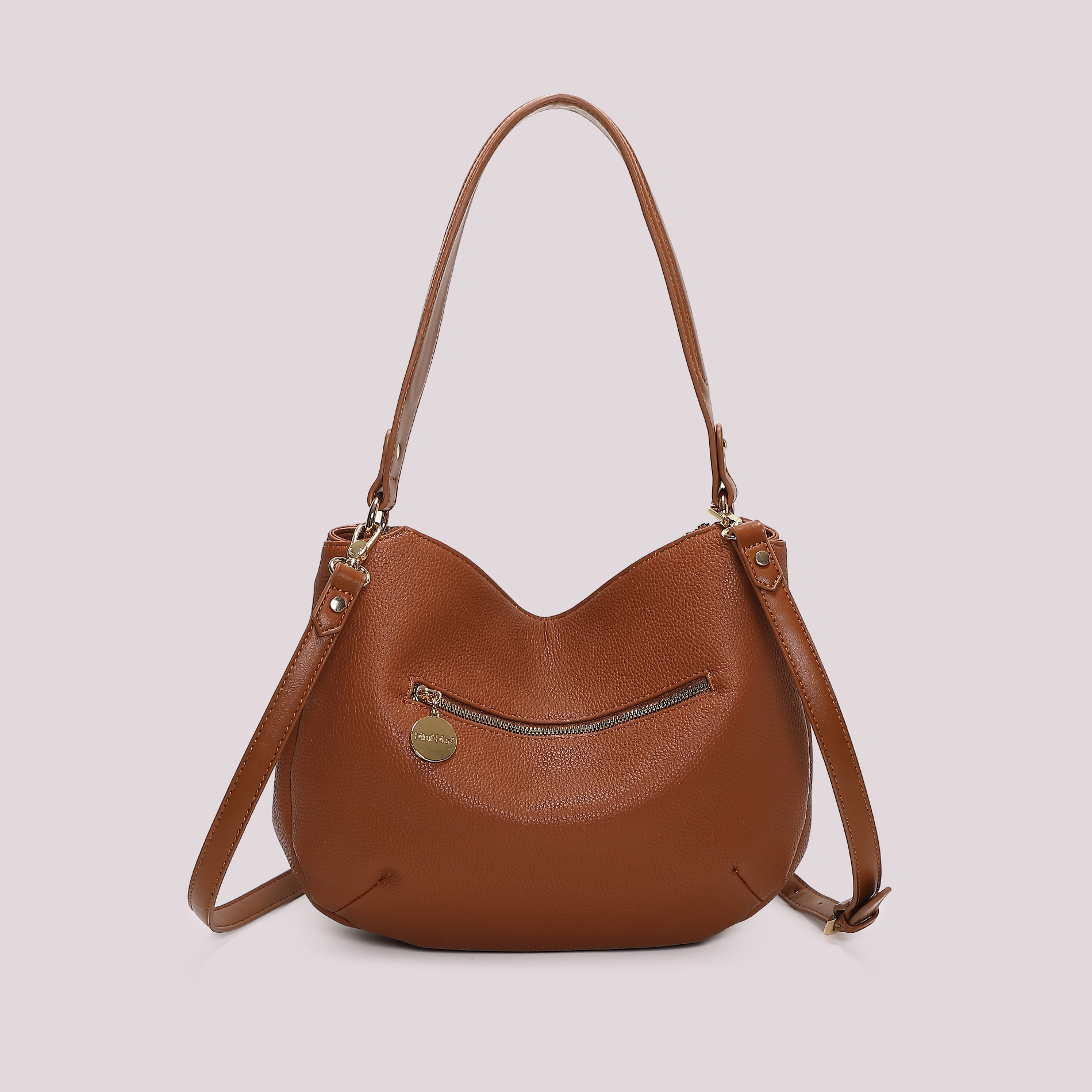 Mimi Mua Borsa Spalla Cuciture Vista Nera 28cm