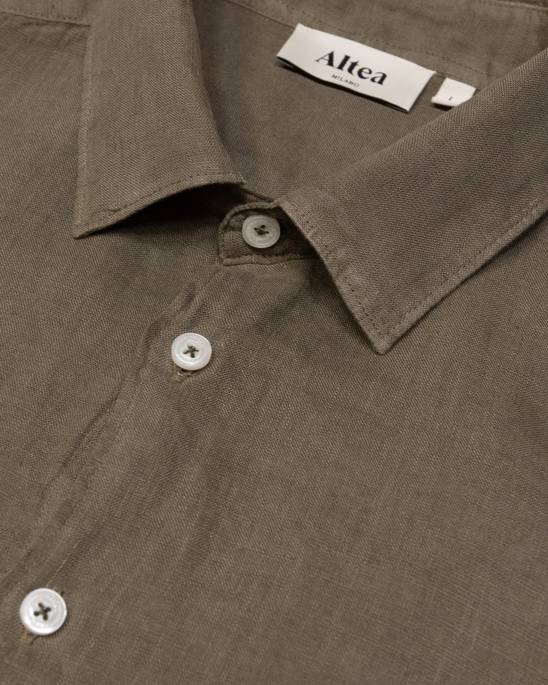 Altea Bond Camicia Lino Army Regular