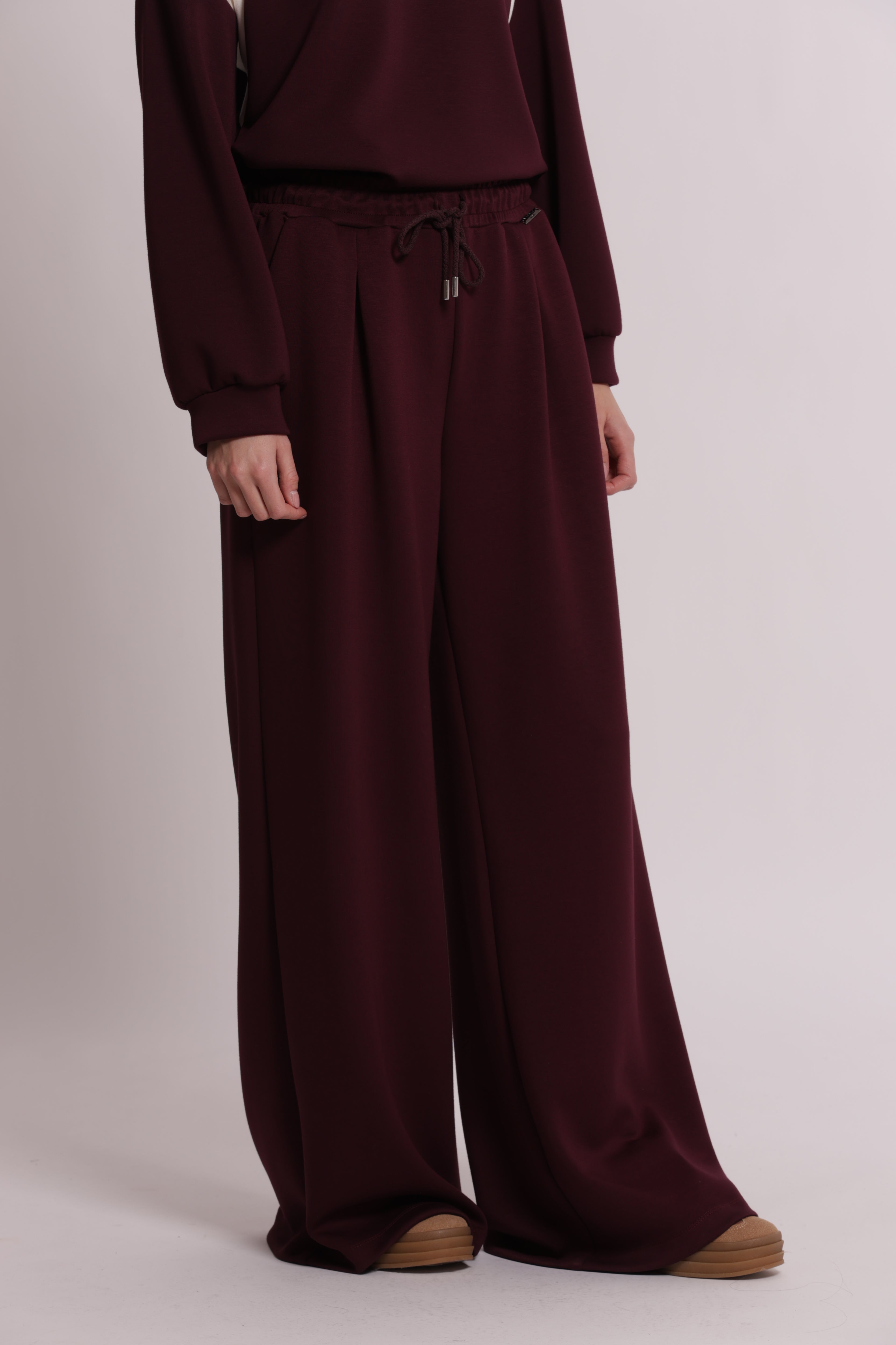 Mimi Mua Pantalone Felpa Palazzo pantaloni verde till