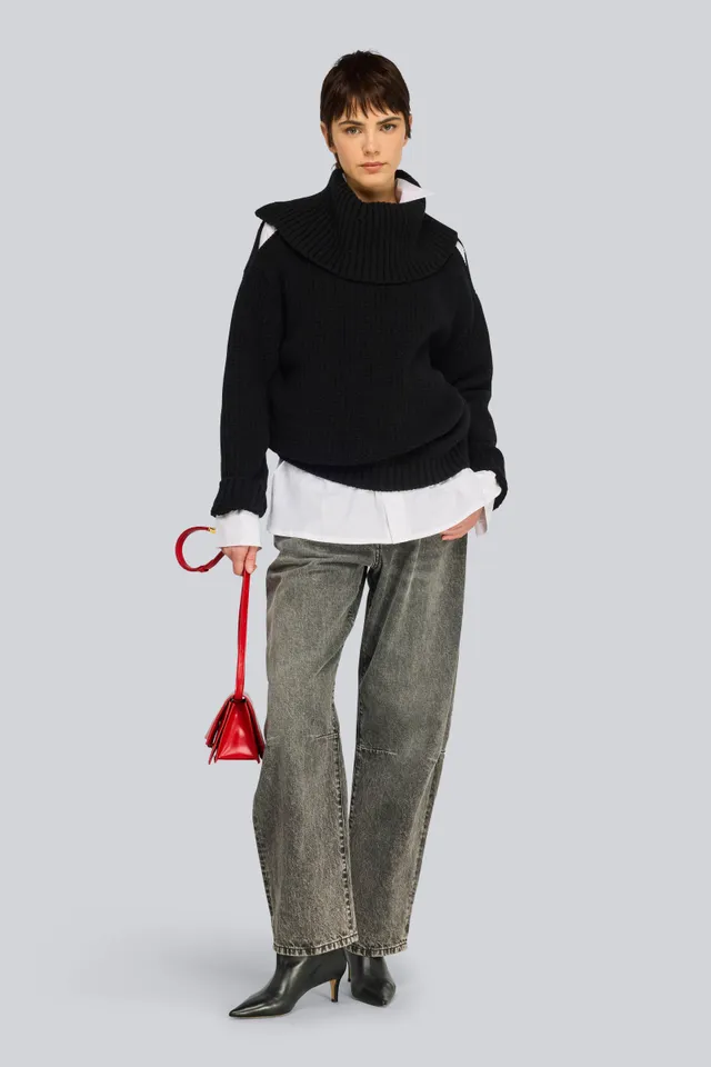 Semicouture Totty dolcevita nero punto bark