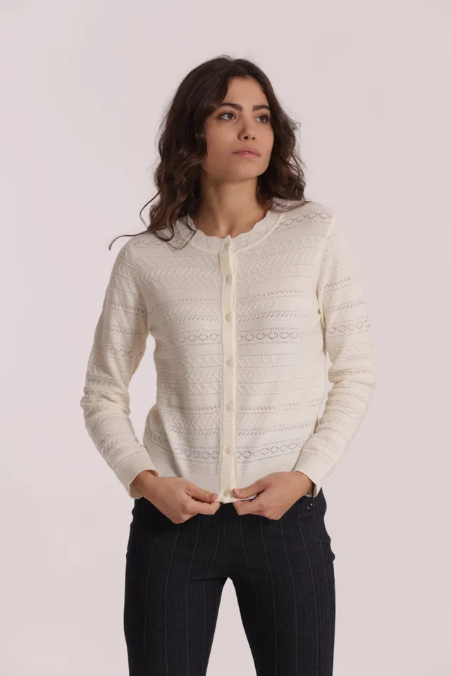 Mimi Mua Maglia Cardigan Traforato cardigan nero