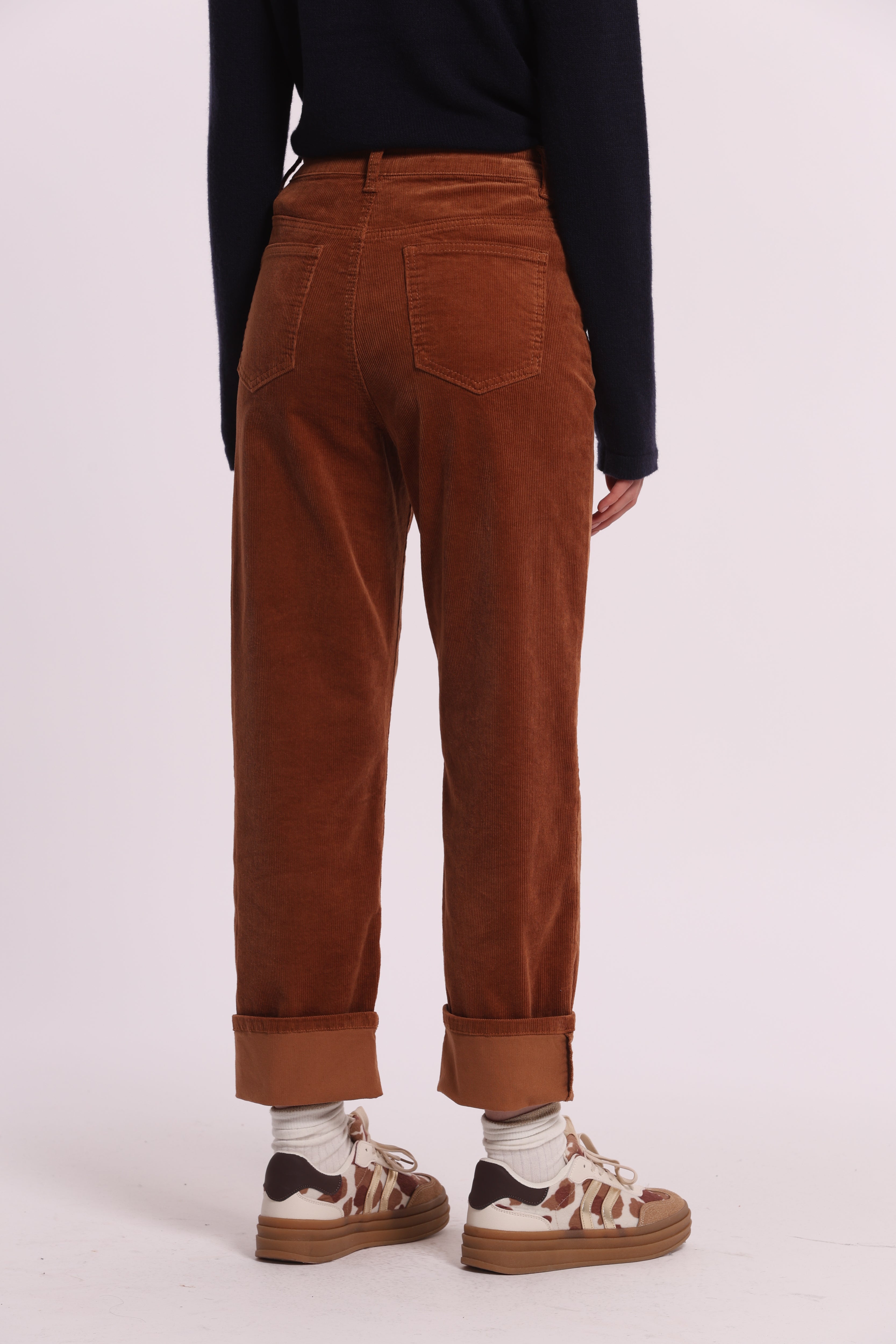 Mimi Mua Jeans Cropped in Velluto Cotone