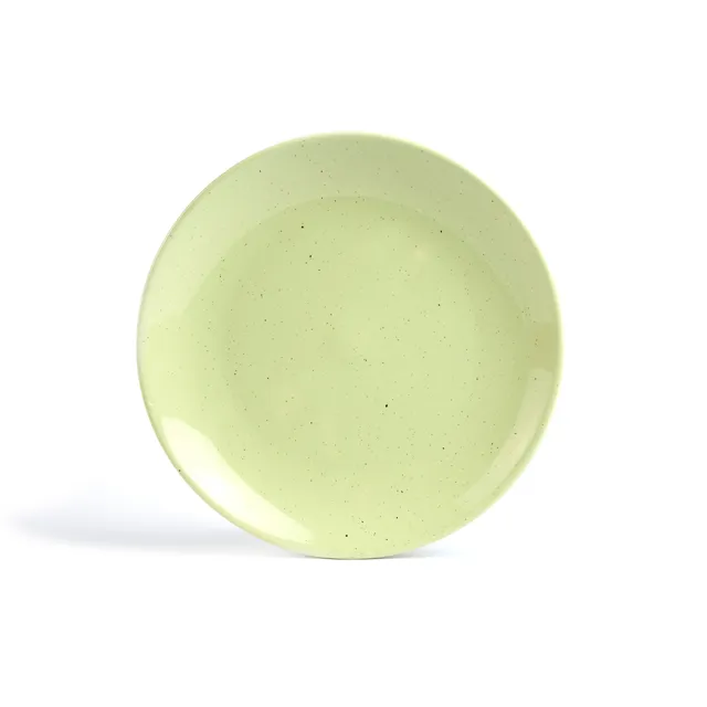 On Earth Sabbia piatto ceramica verde 22,2 cm