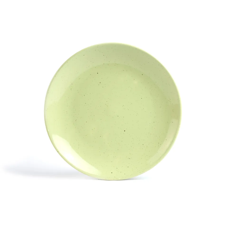 On Earth Sabbia piatto ceramica verde 22,2 cm