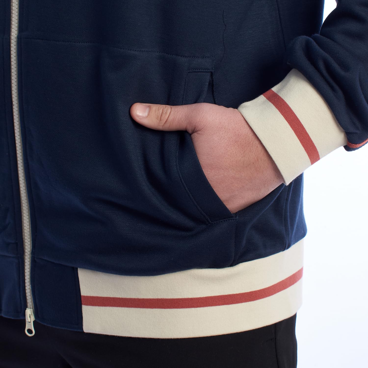 La Martina YMF006-FP556 felpa uomo fullzip