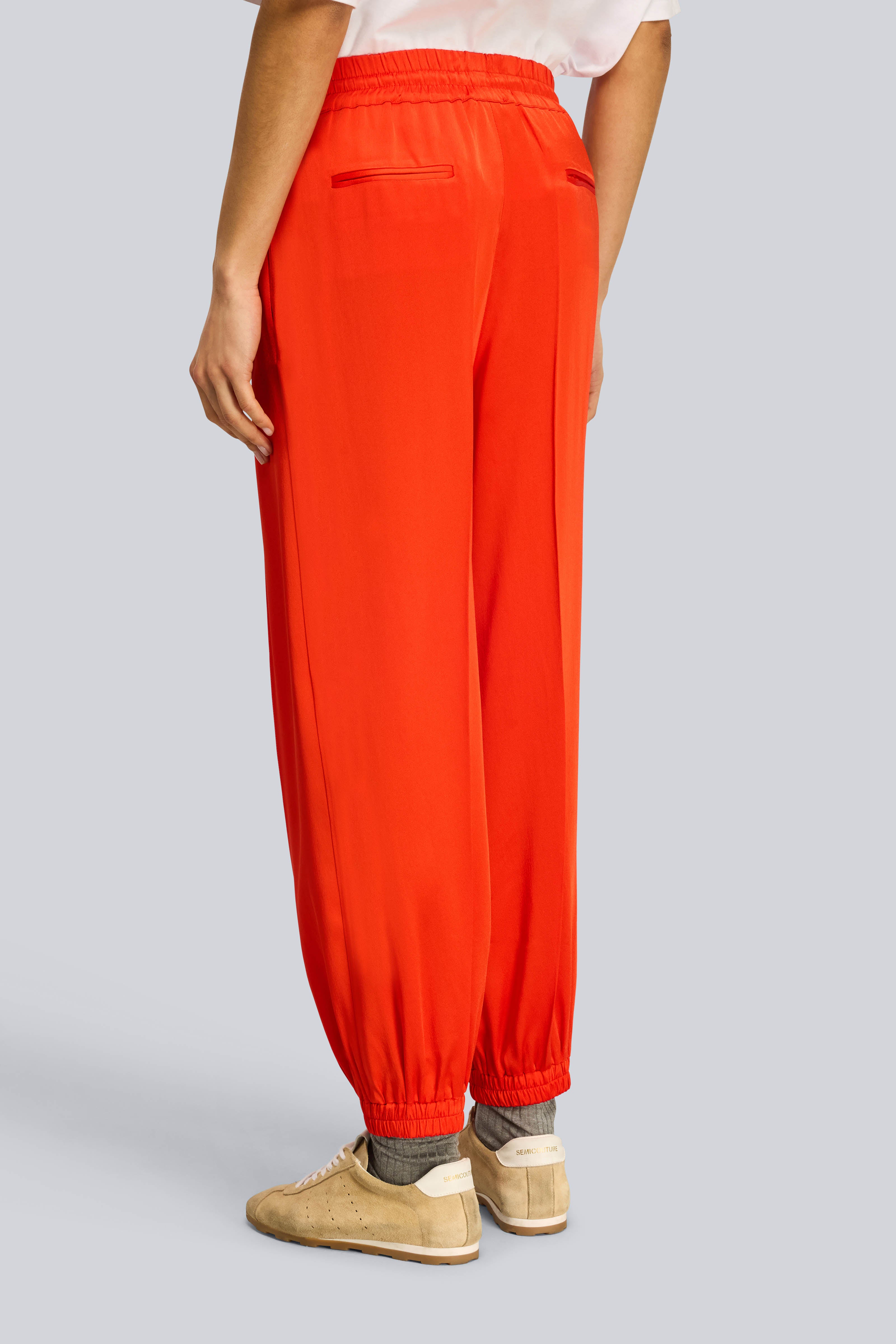 Semicouture Chris pantalone envers satin coulisse