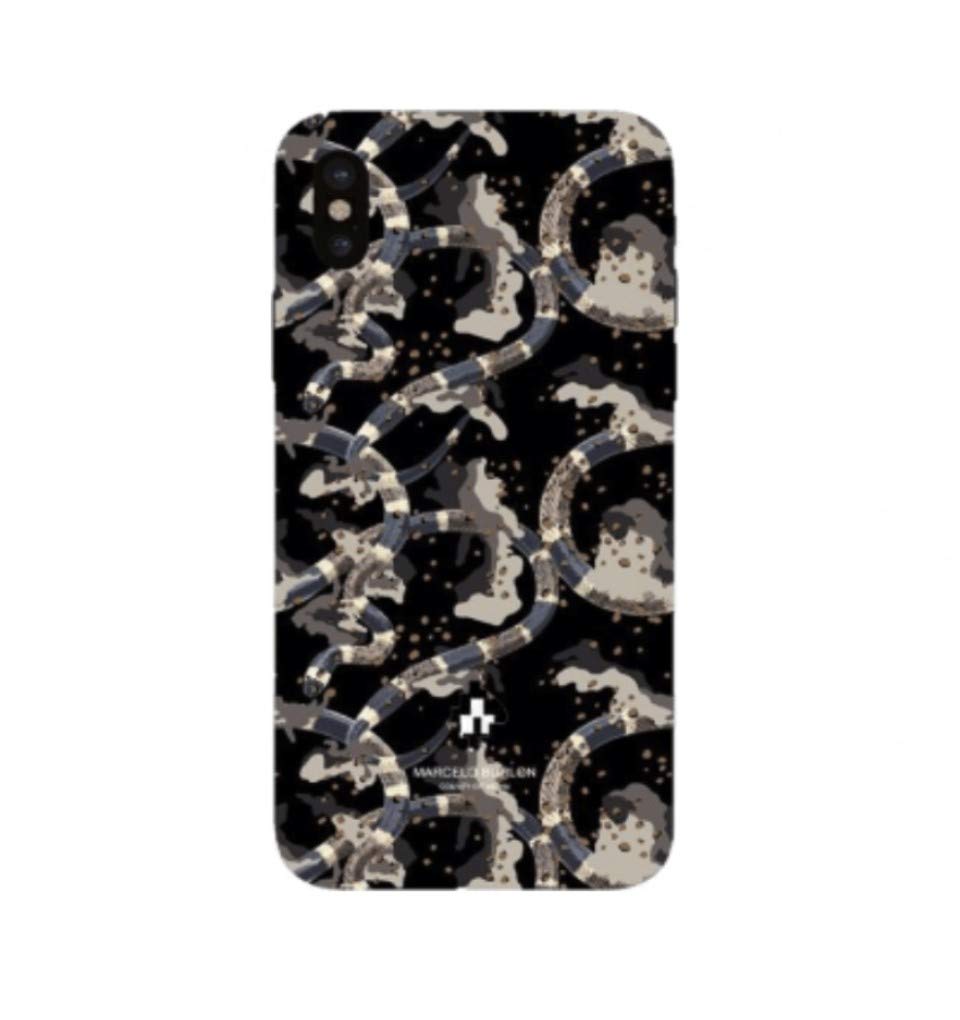Marcelo Burlon Snake Camo iPhone X/XS cover rigida slim
