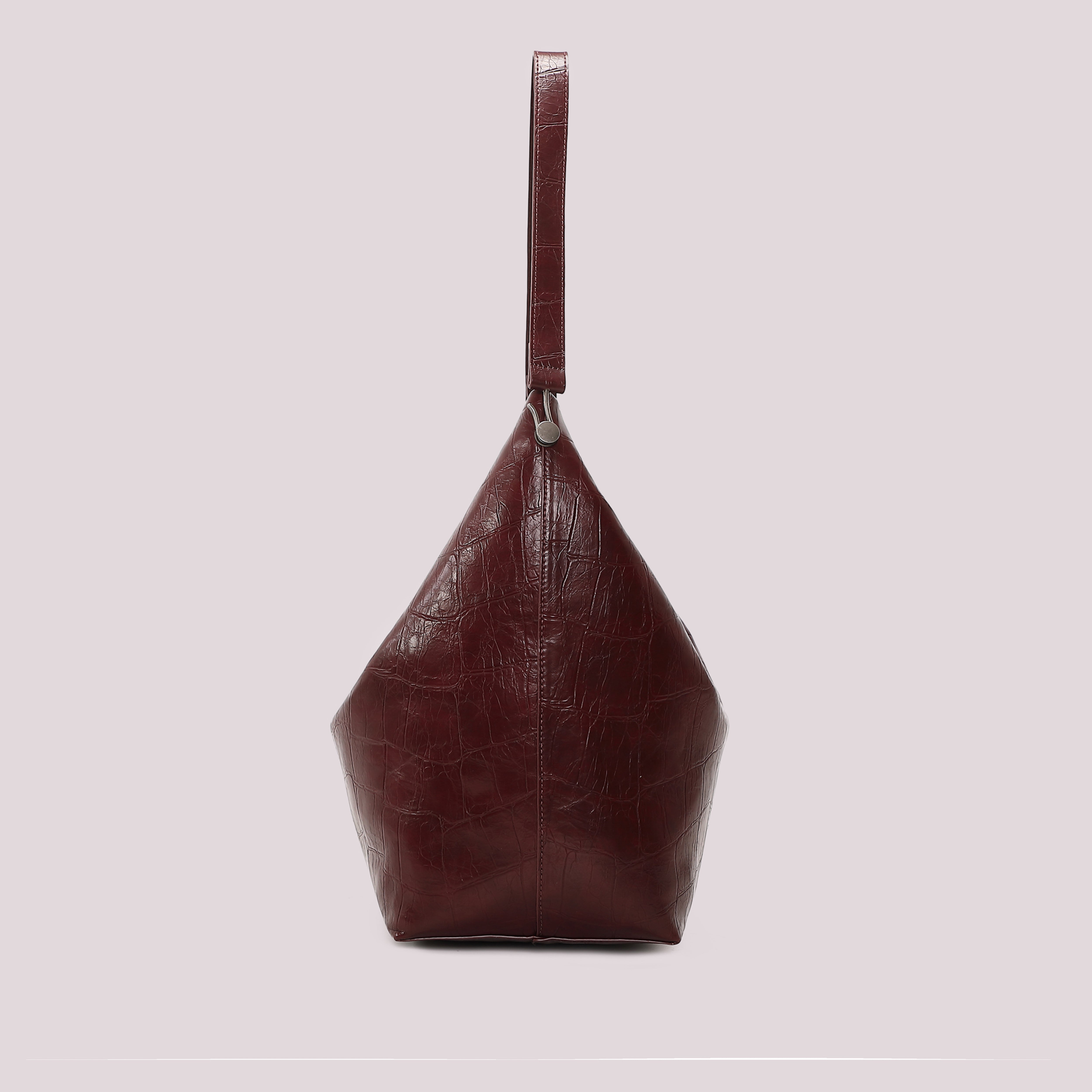 Mimi Mua borsa sacca effetto cocco nero capiente