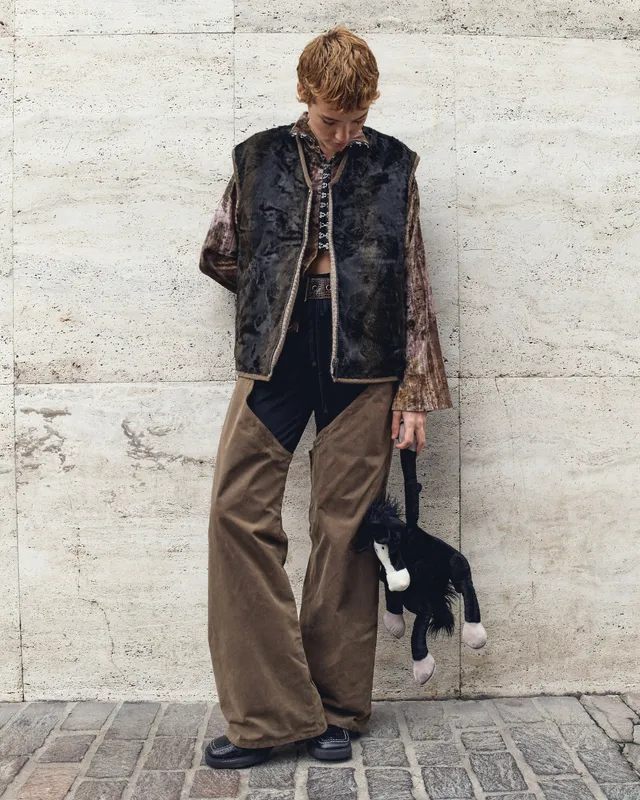 GiglioTigrato Dallas chaps cotone cerato taglia unica