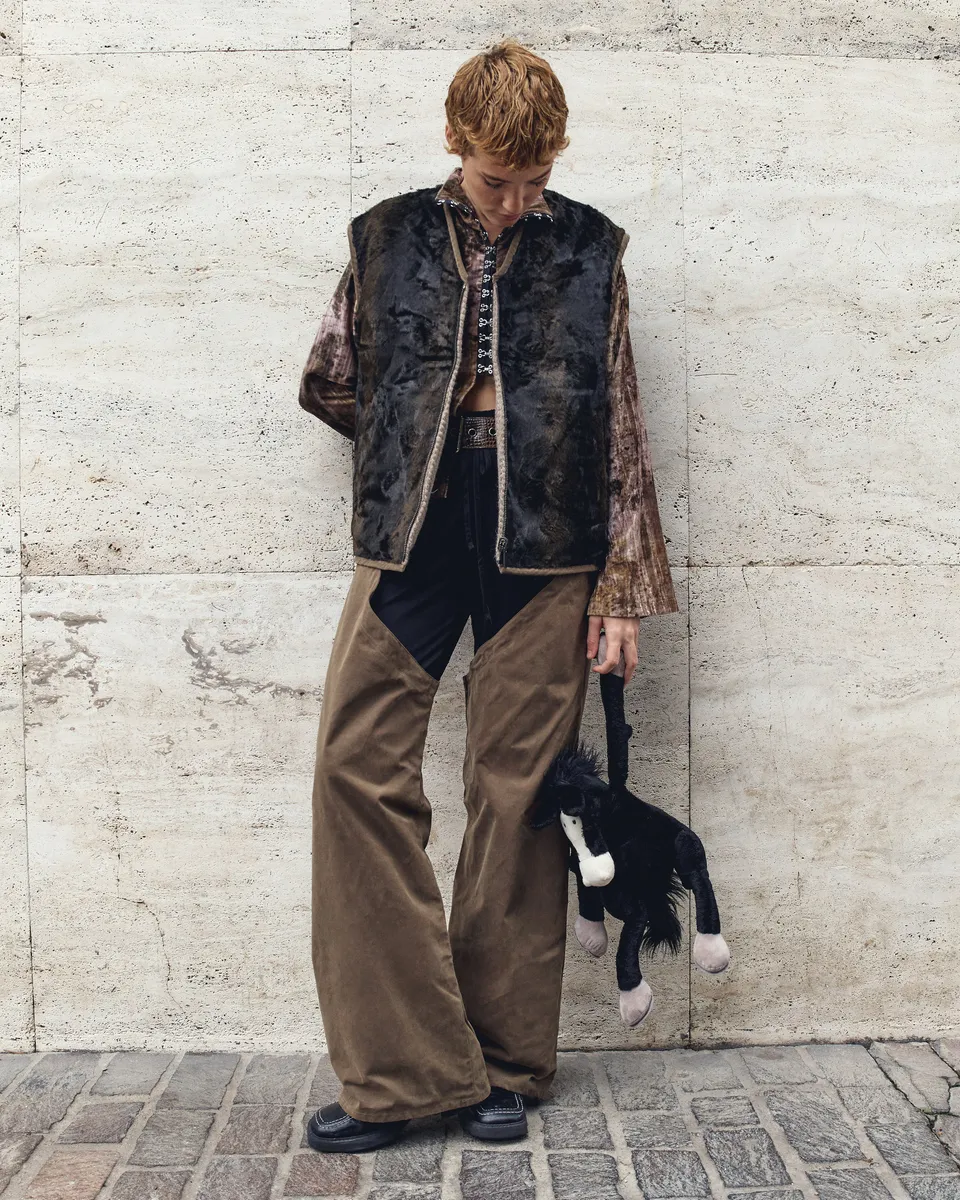 GiglioTigrato Dallas chaps cotone cerato taglia unica