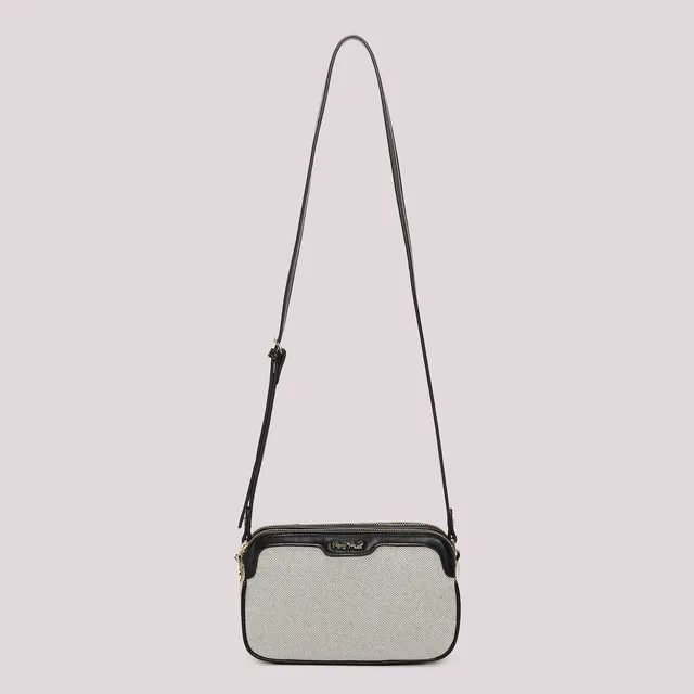 Mimi Mua Canvas Borsa a Tracolla Nero