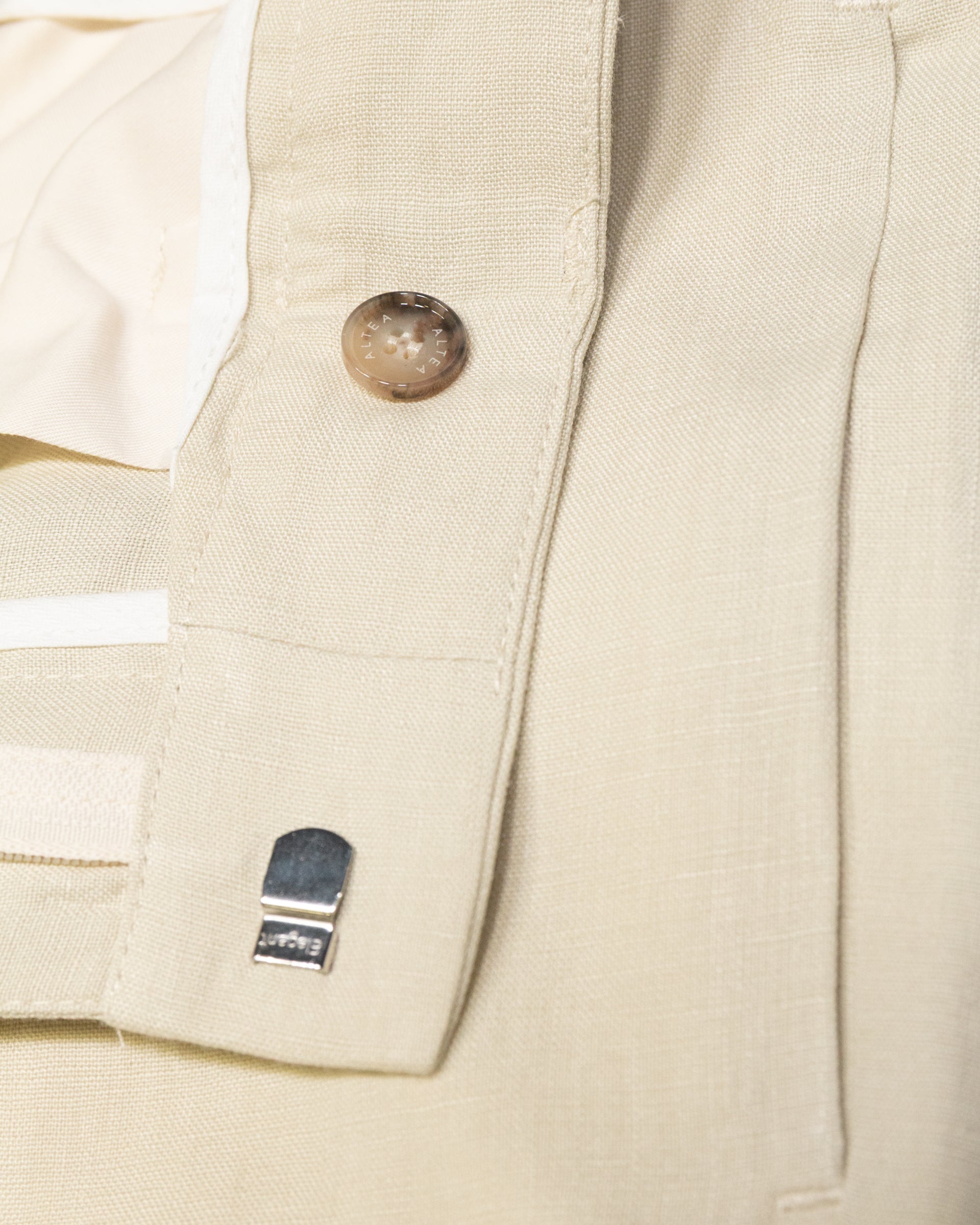 Altea Ronny pantalone chino panna malta lino