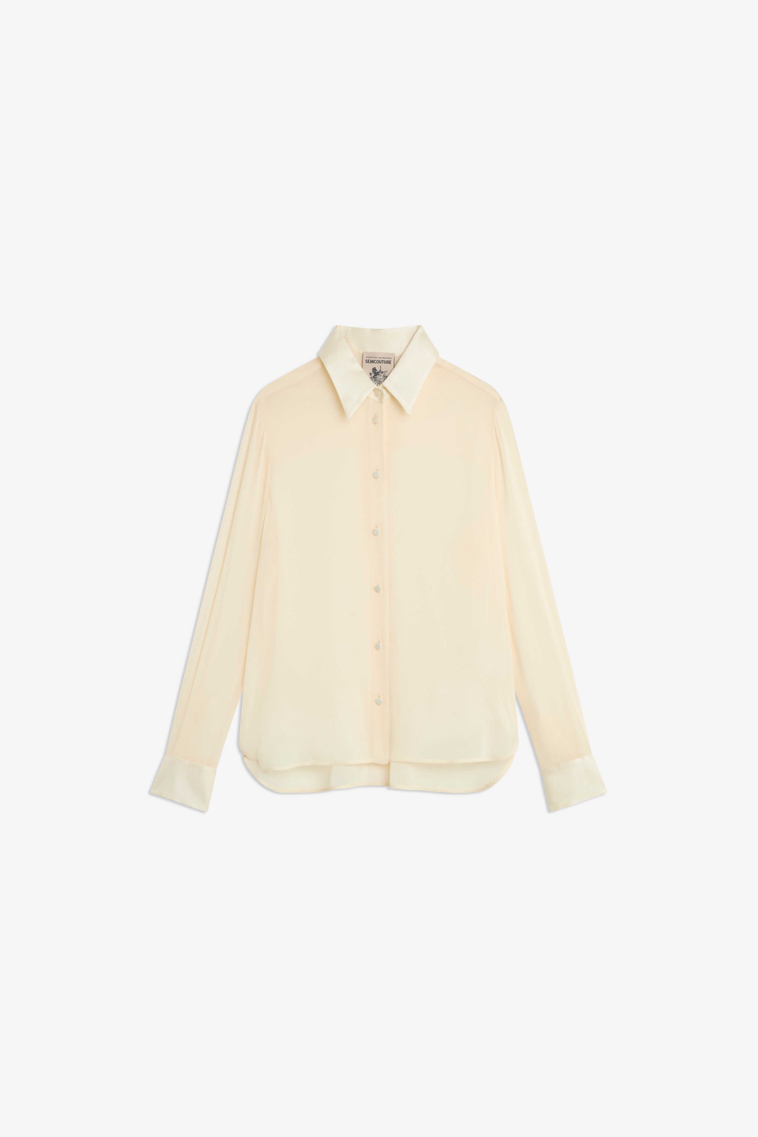 Semicouture Floelle Camicia Georgette Burro