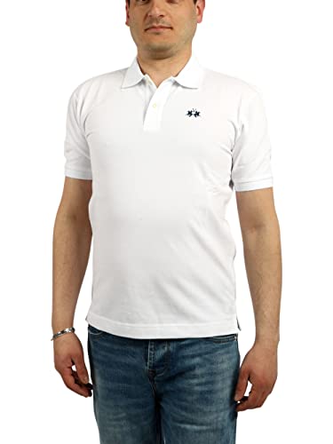 La Martina polo classica piqué uomo M bianco ottico regular
