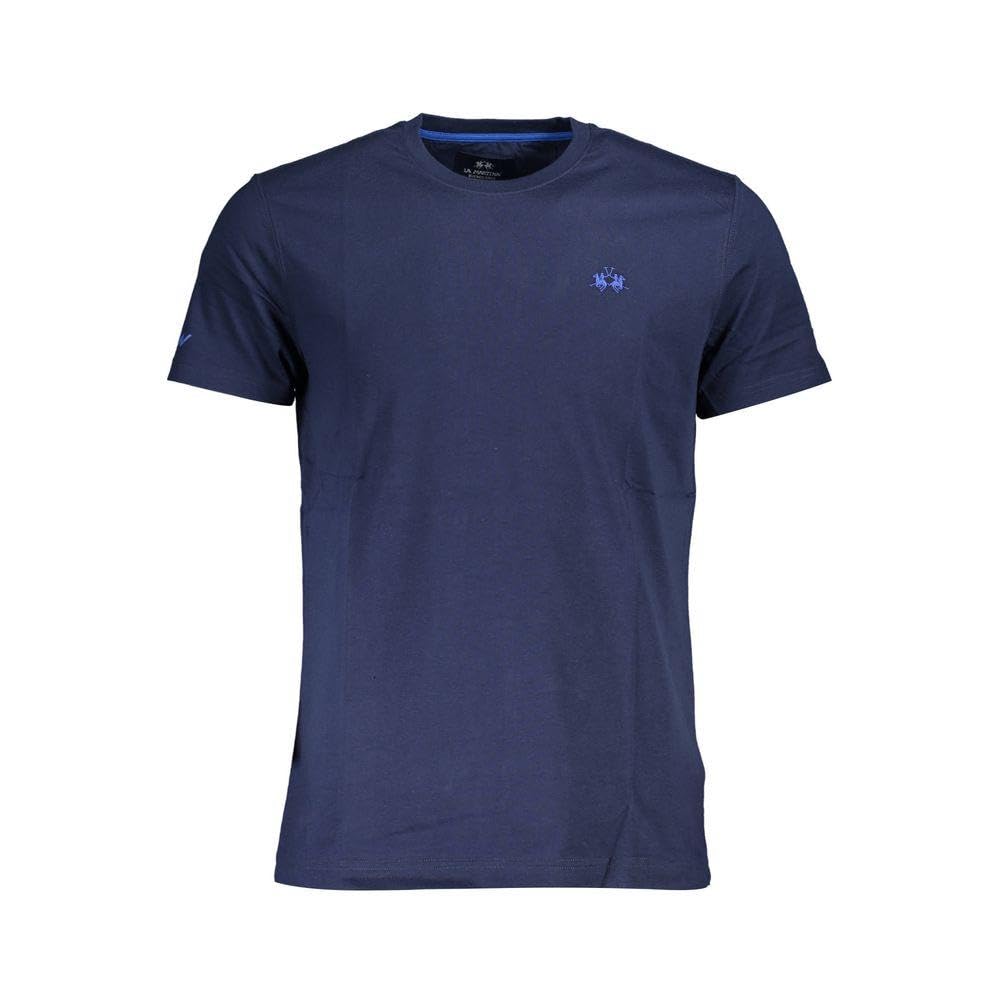 La Martina T-Shirt Uomo Cotone Rosa Girocollo Regular