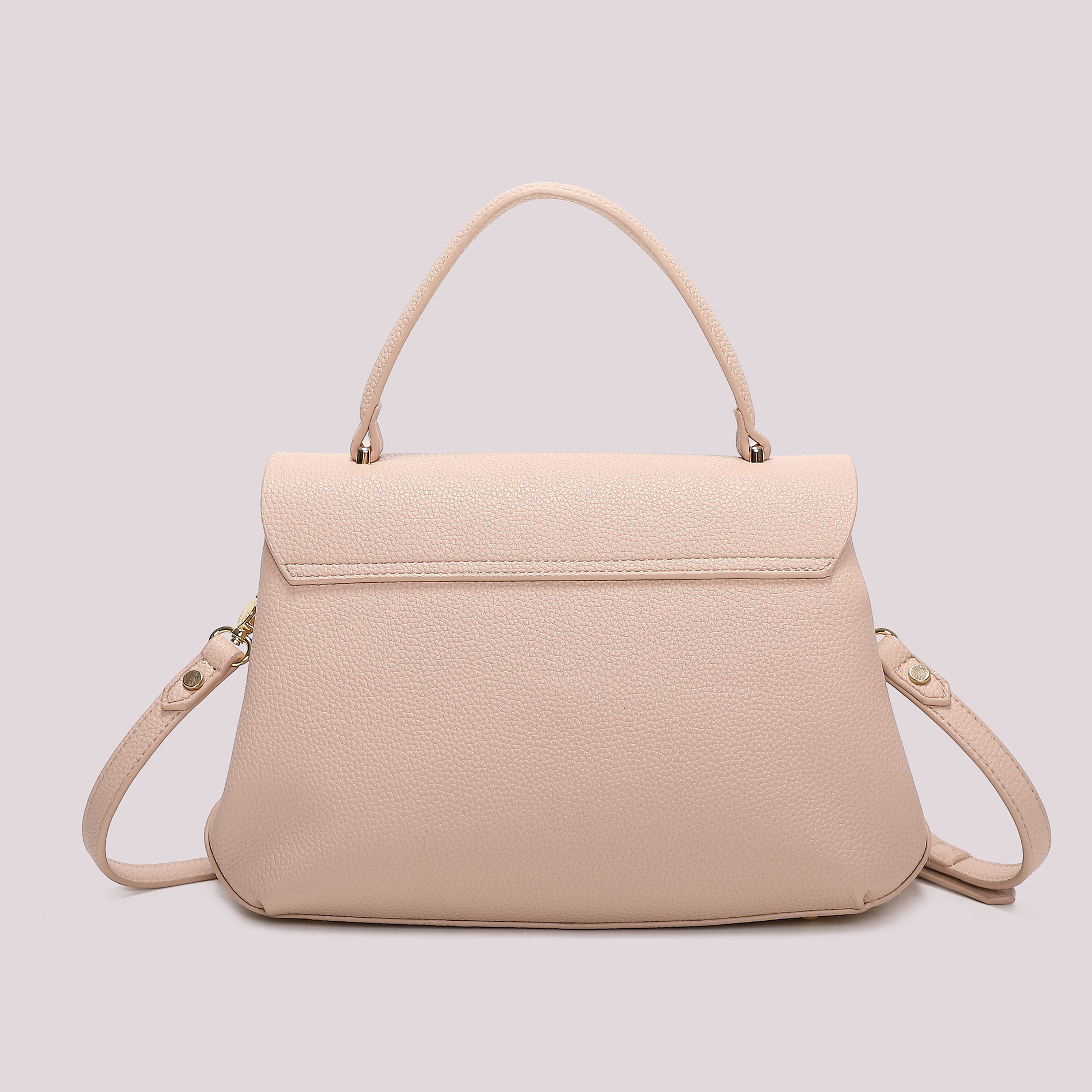 Mimi Mua Borsa a Mano con Patta Nera 30cm
