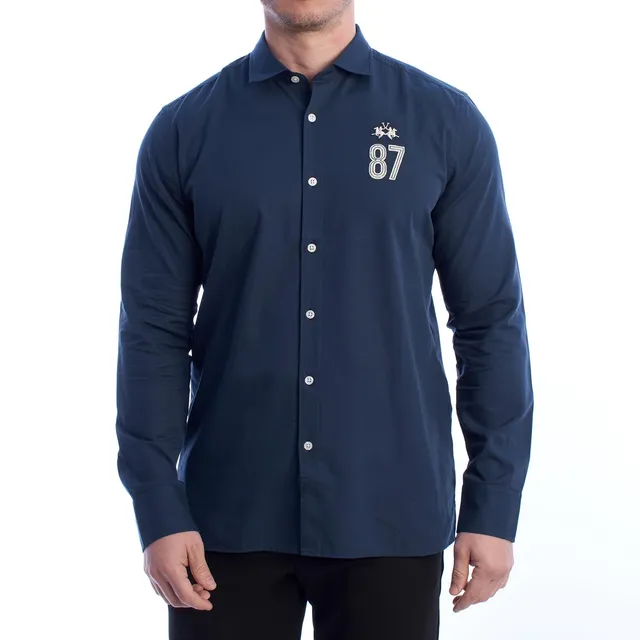 La Martina YMC600-PP666 camicia uomo regular taglia L