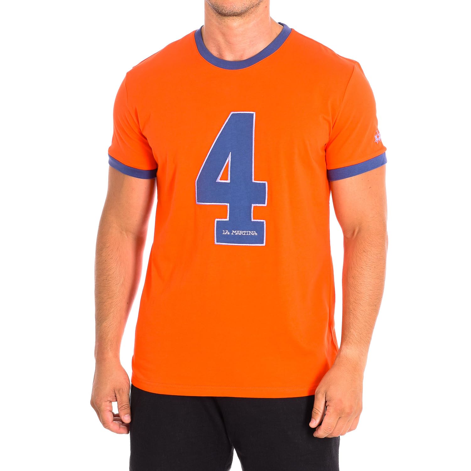 La Martina TMR312-JS206 t-shirt uomo verde blu