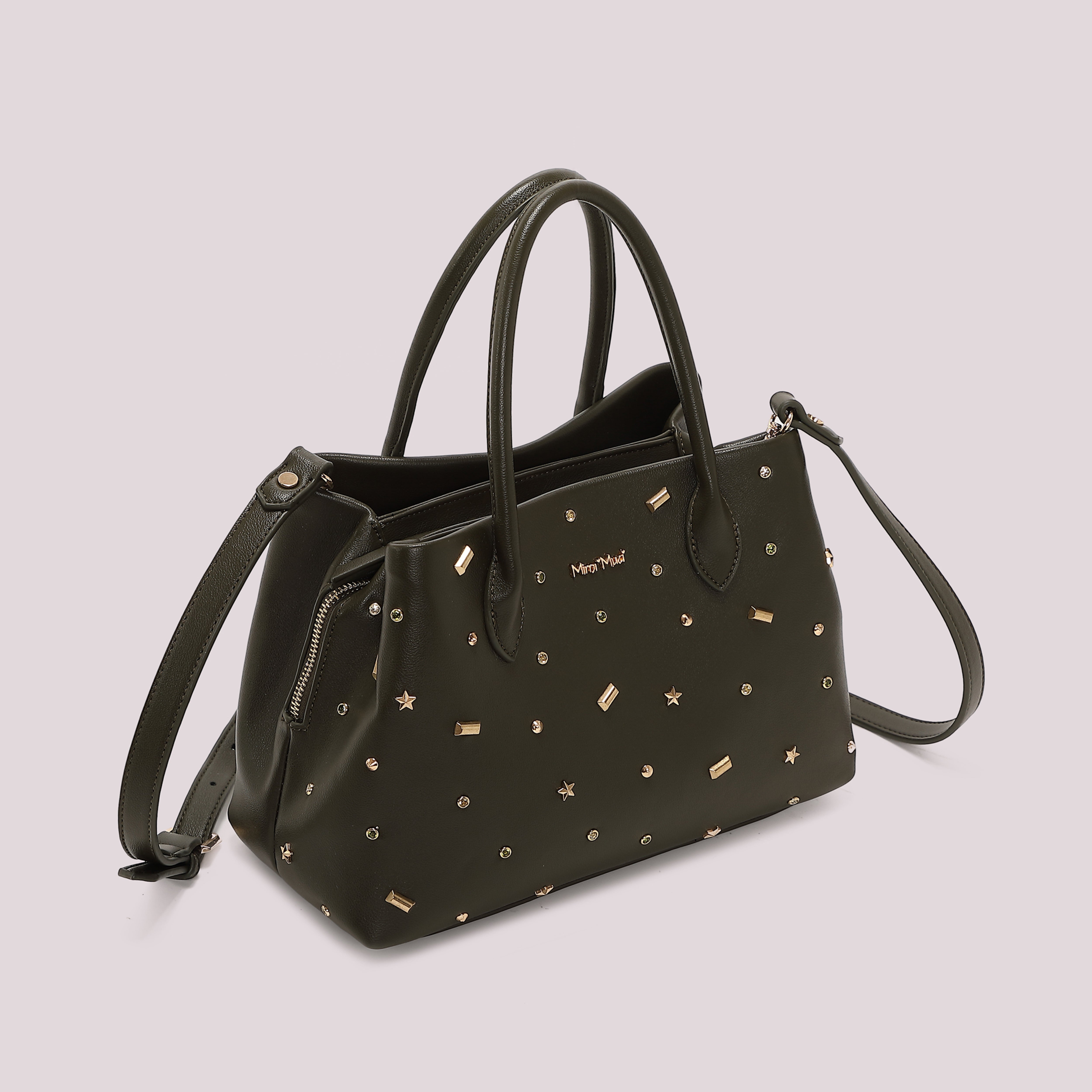 Mimi Mua Shopper Applicazioni Colorate Nero 30 cm