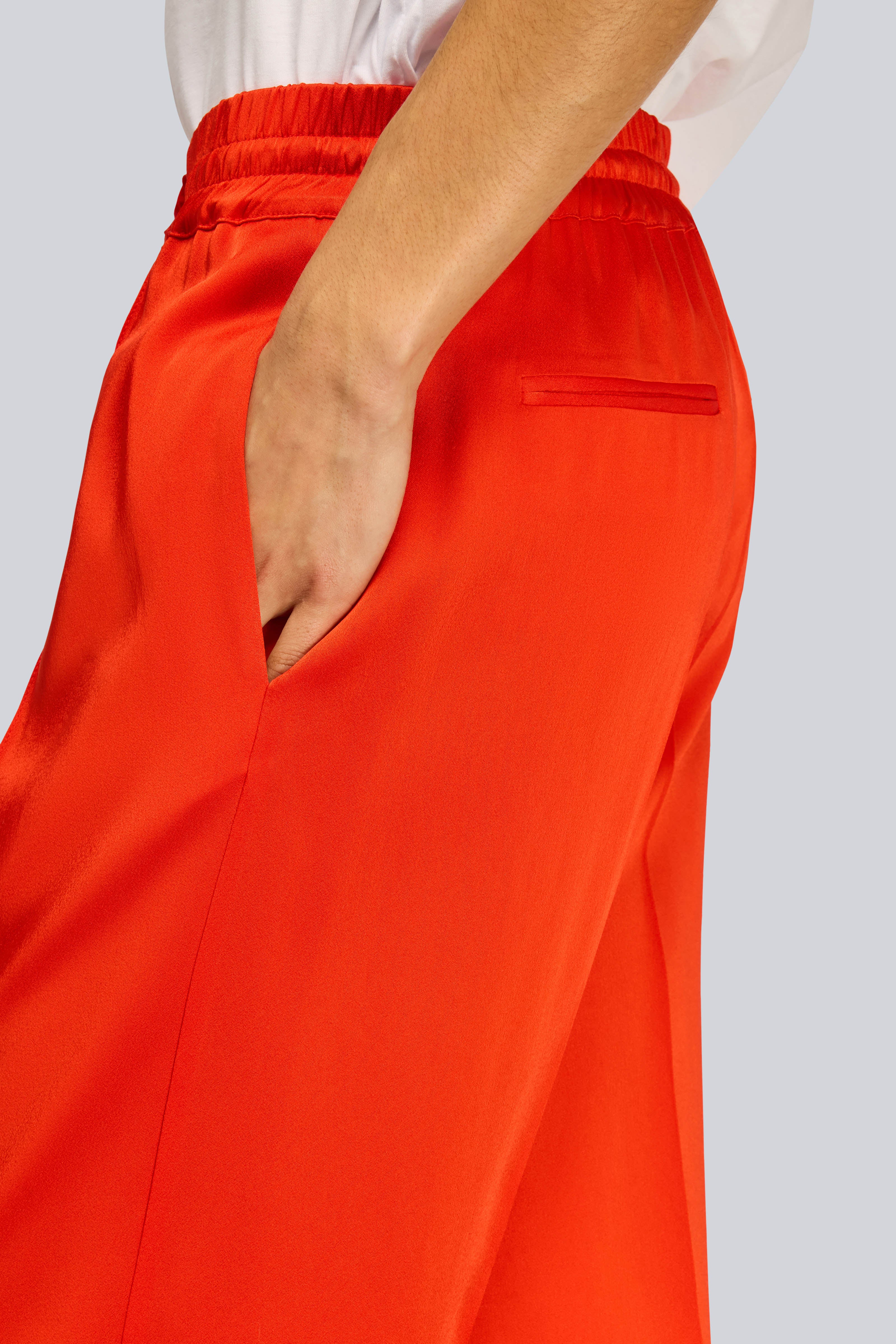 Semicouture Chris pantalone envers satin coulisse