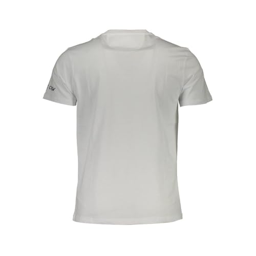 La Martina T-Shirt Uomo Bianca Logo Ricamato Cotone