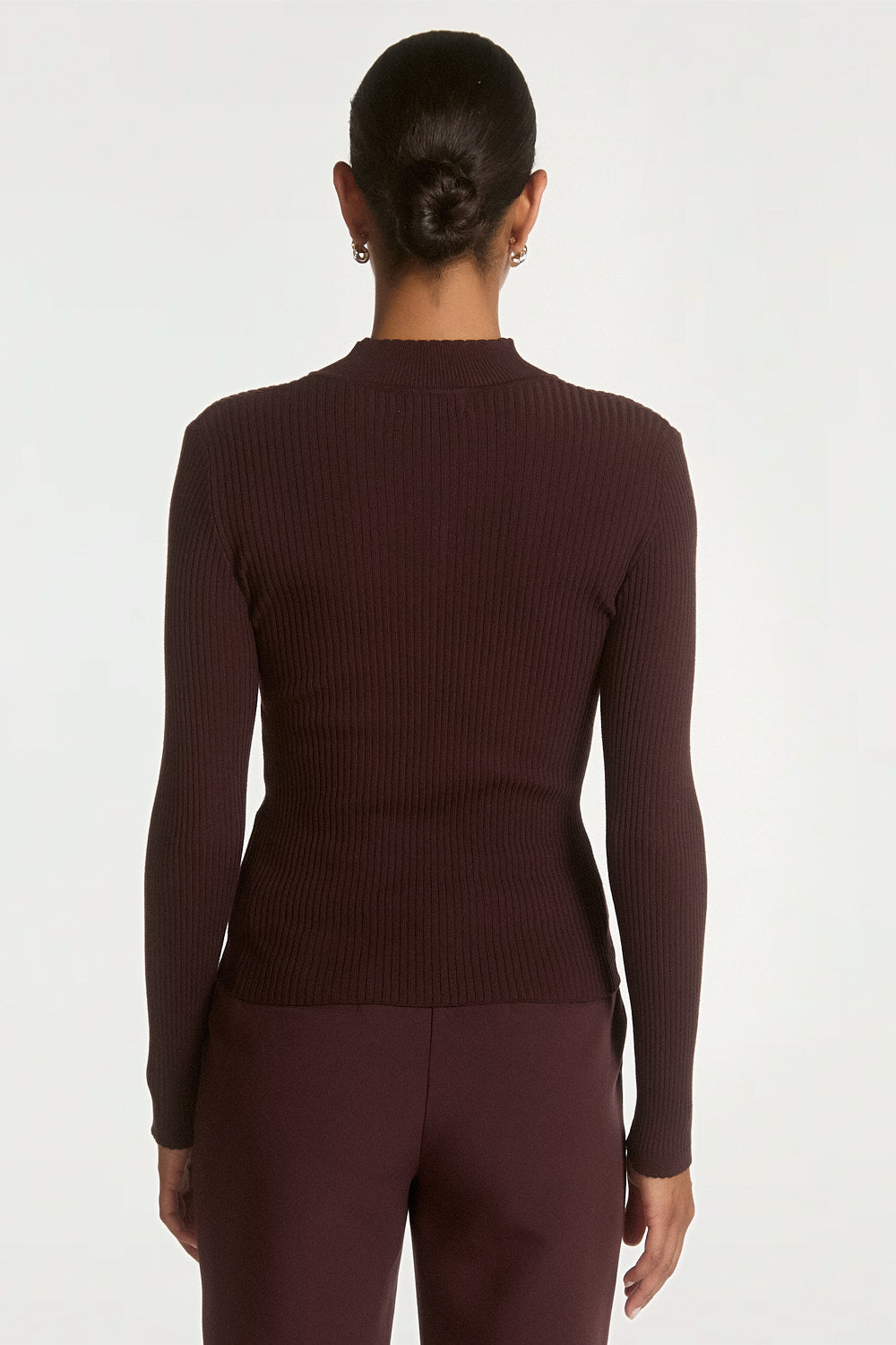 Aaiko Jaro top bordeaux collo alto