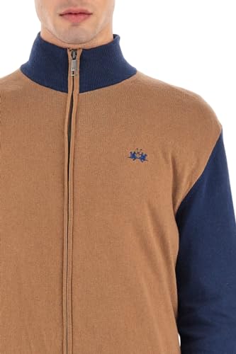 La Martina Wadleigh felpa full zip uomo blu beige M