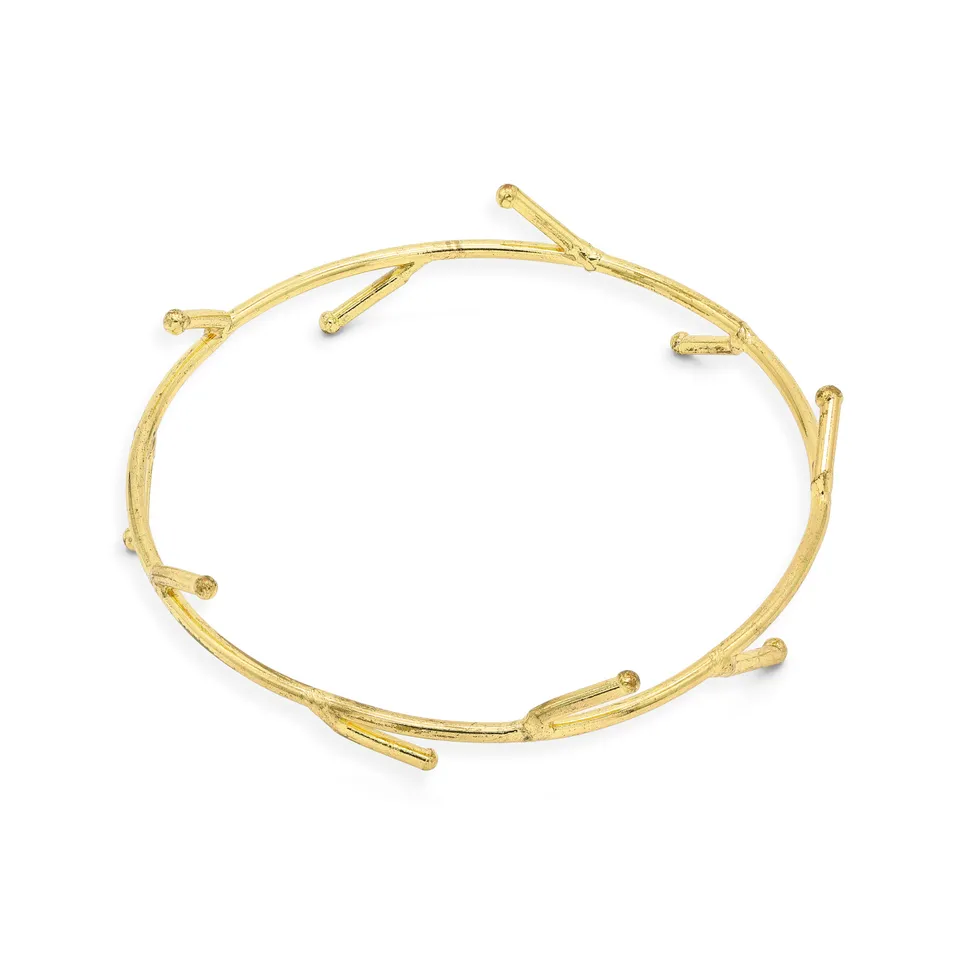 On Earth Cooperative Collection Radici bracciale ottone dorato 6,5 cm