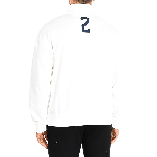 La Martina TMF600-FP220 felpa uomo zip taglia L calda