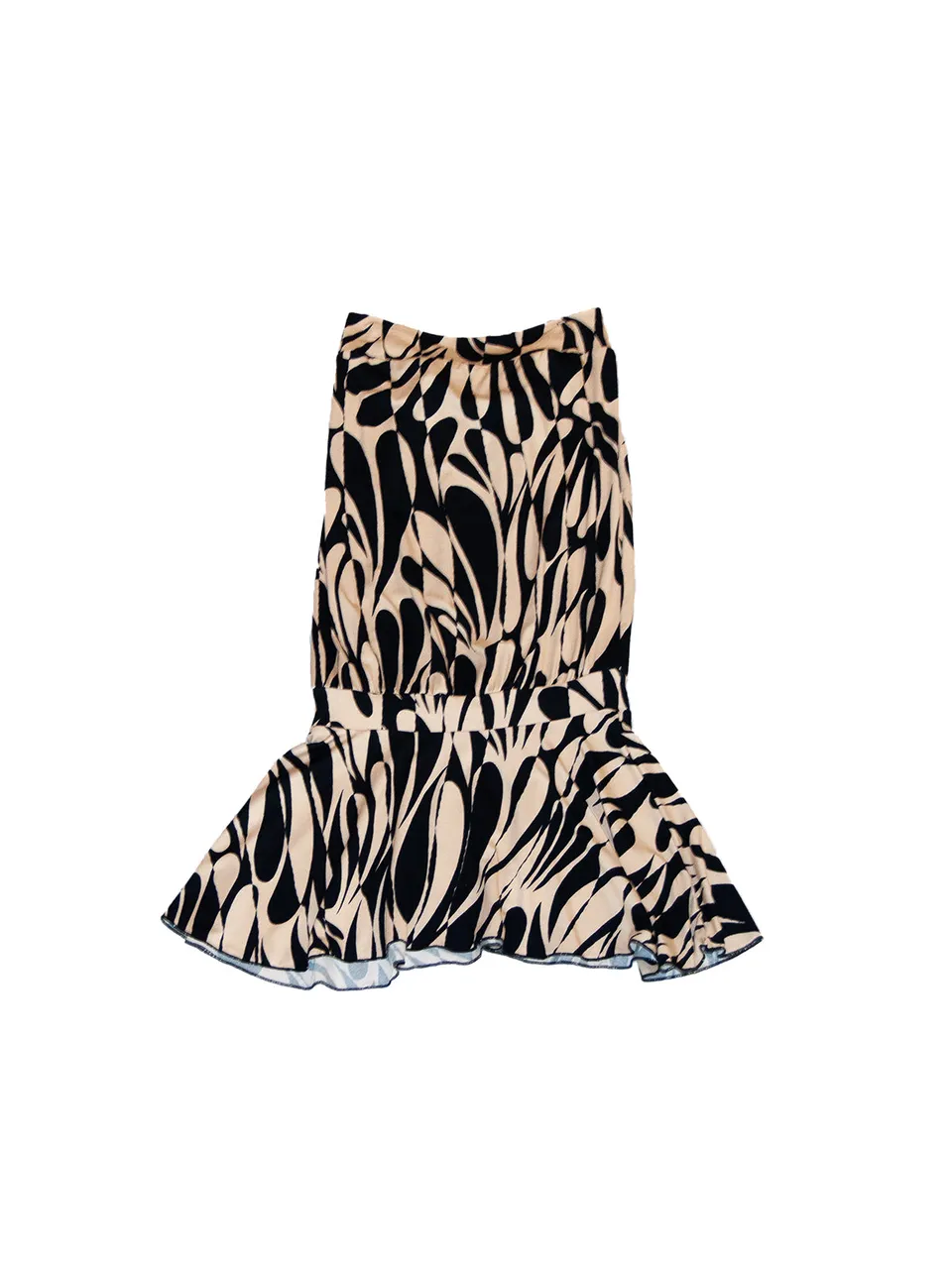 GiglioTigrato Socotra mini abito jersey stampato senza spalline