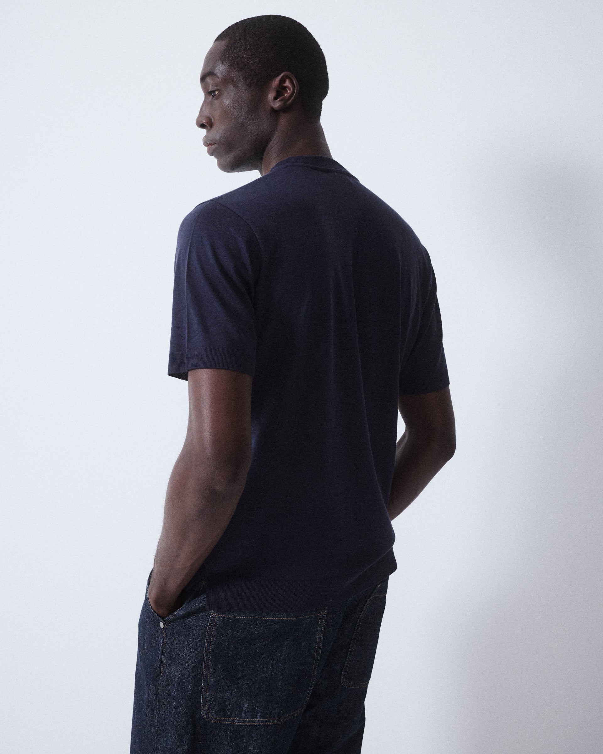 Altea Cyrill t-shirt jersey lyocell navy