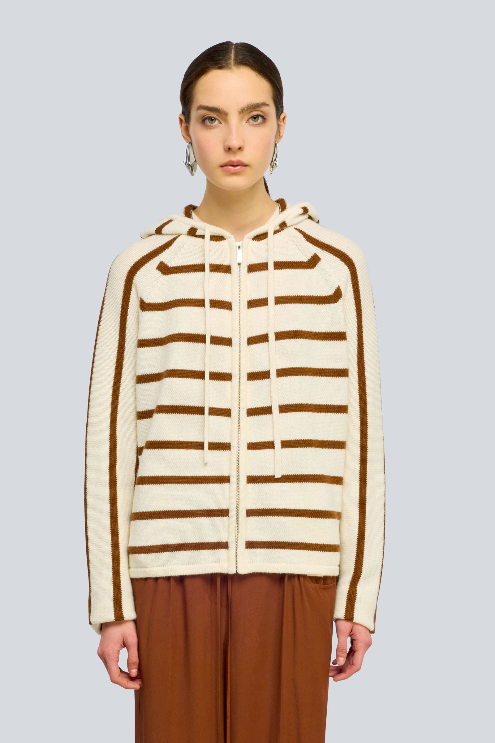 Semicouture Valerie felpa cashmere burro