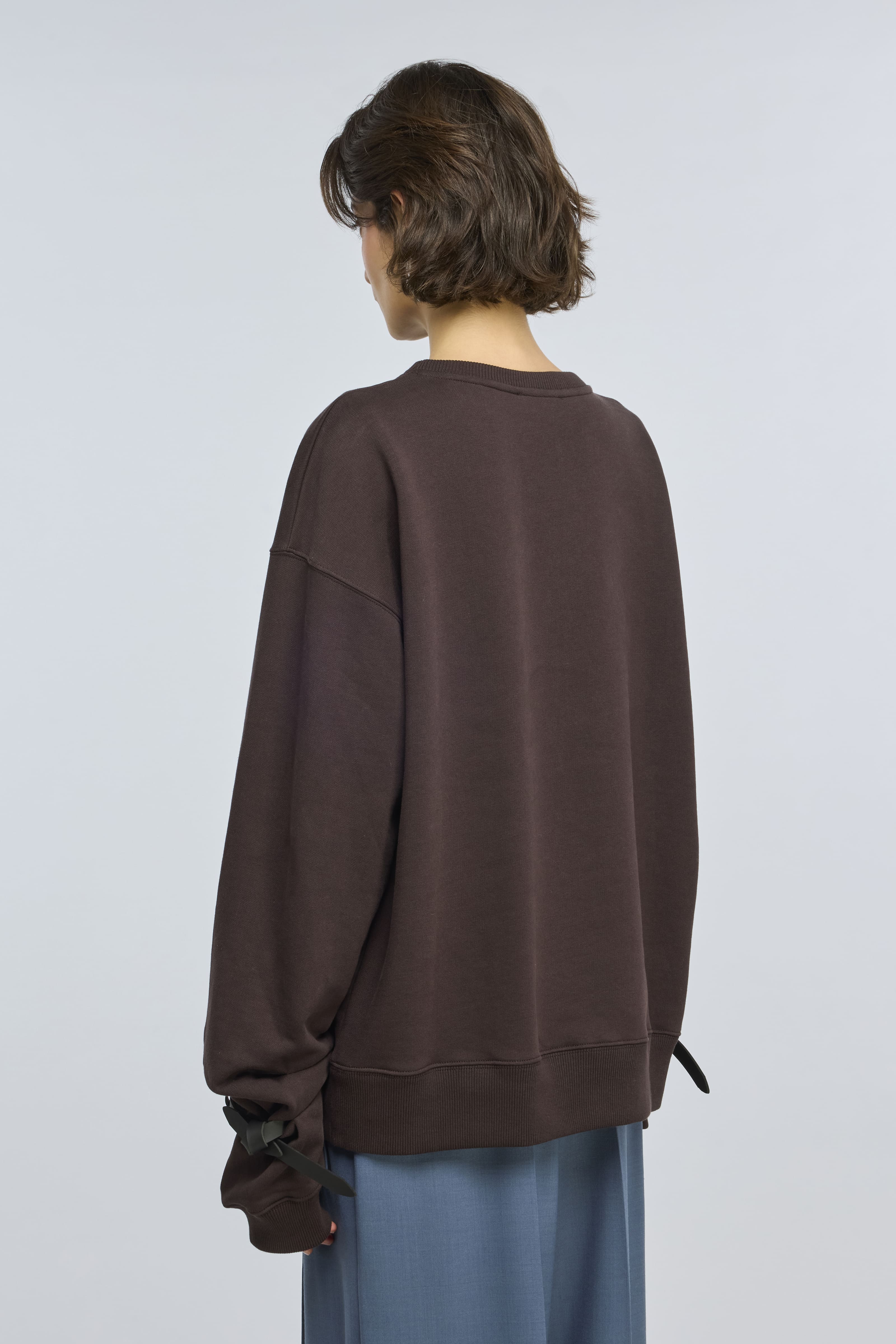 Semicouture Amanda Y6WP01 felpa moka cotone