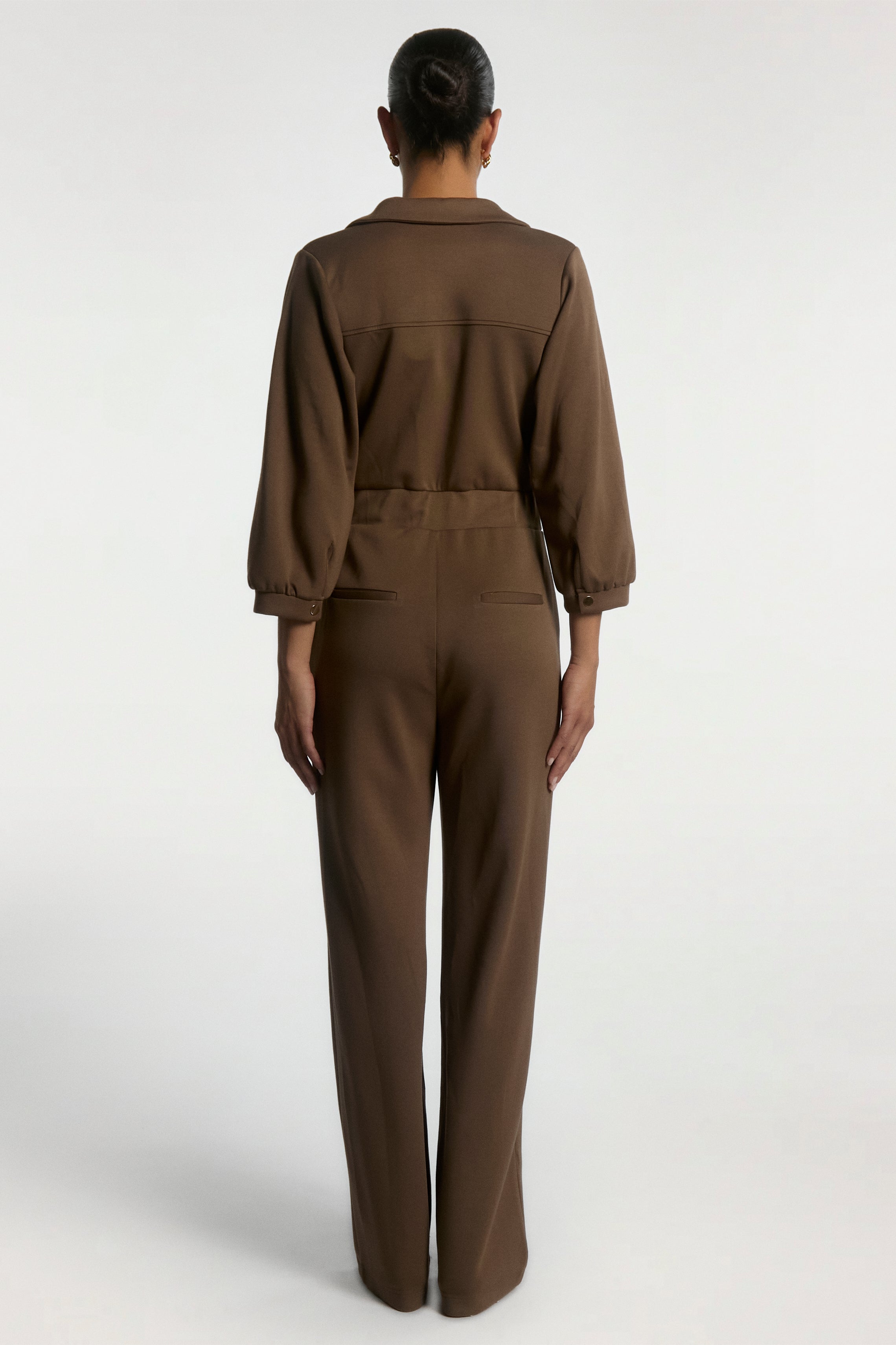 Aaiko Vion tuta marrone revers elegante