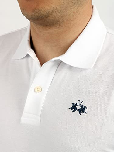 La Martina polo classica piqué uomo M bianco ottico regular