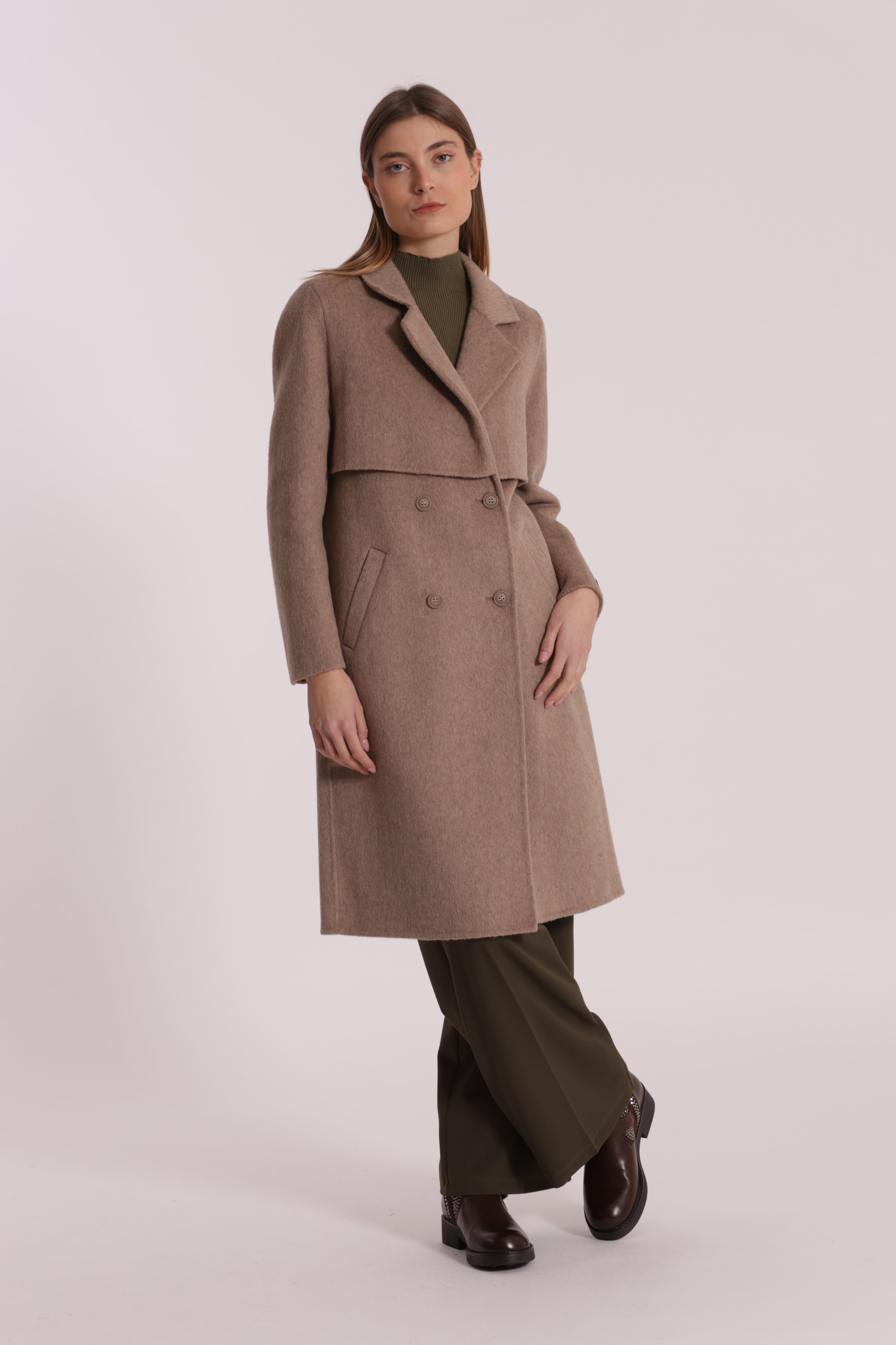 Mimi Mua Barone tto cappotto nero mezza lana