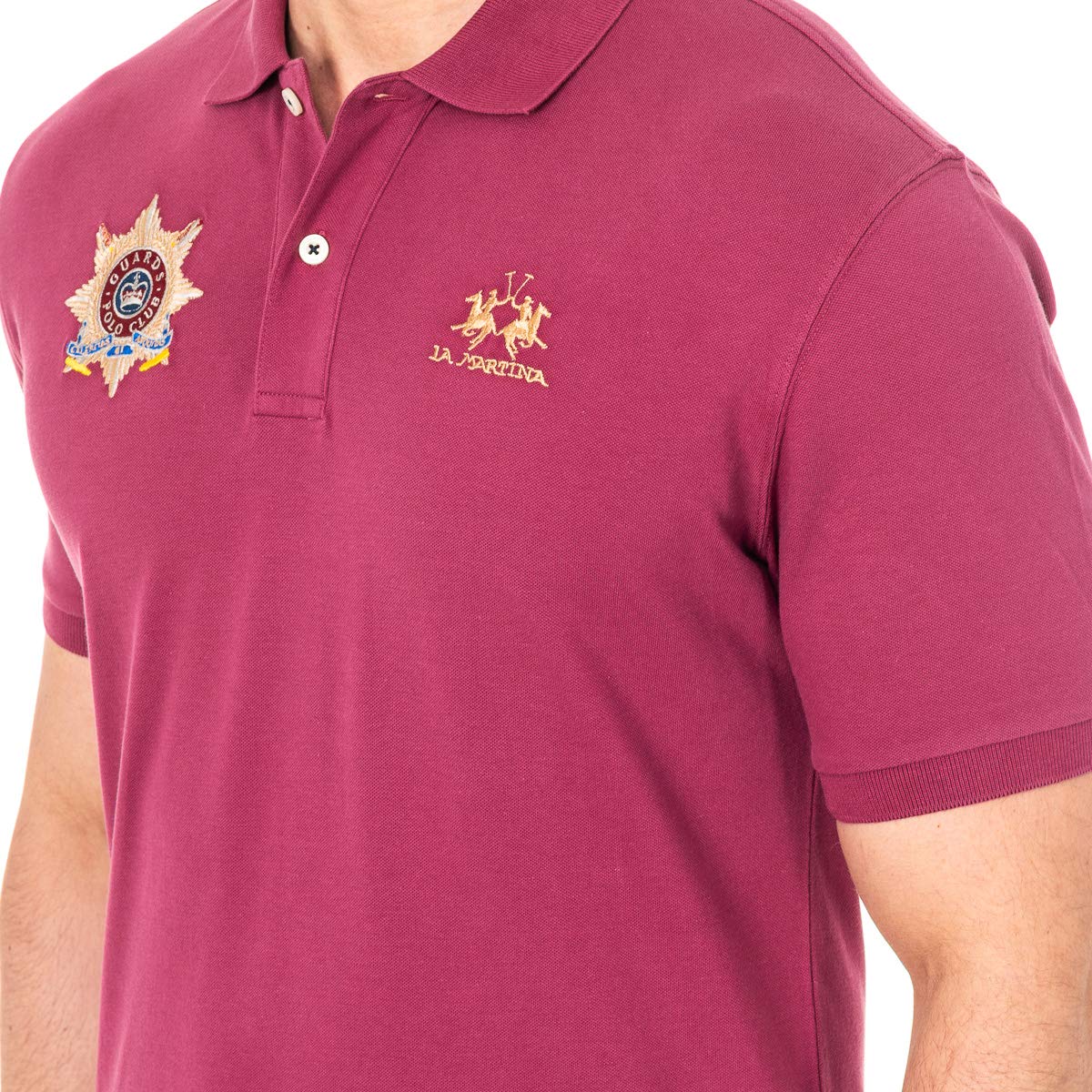 La Martina 2MPT42 polo uomo manica corta collo revers