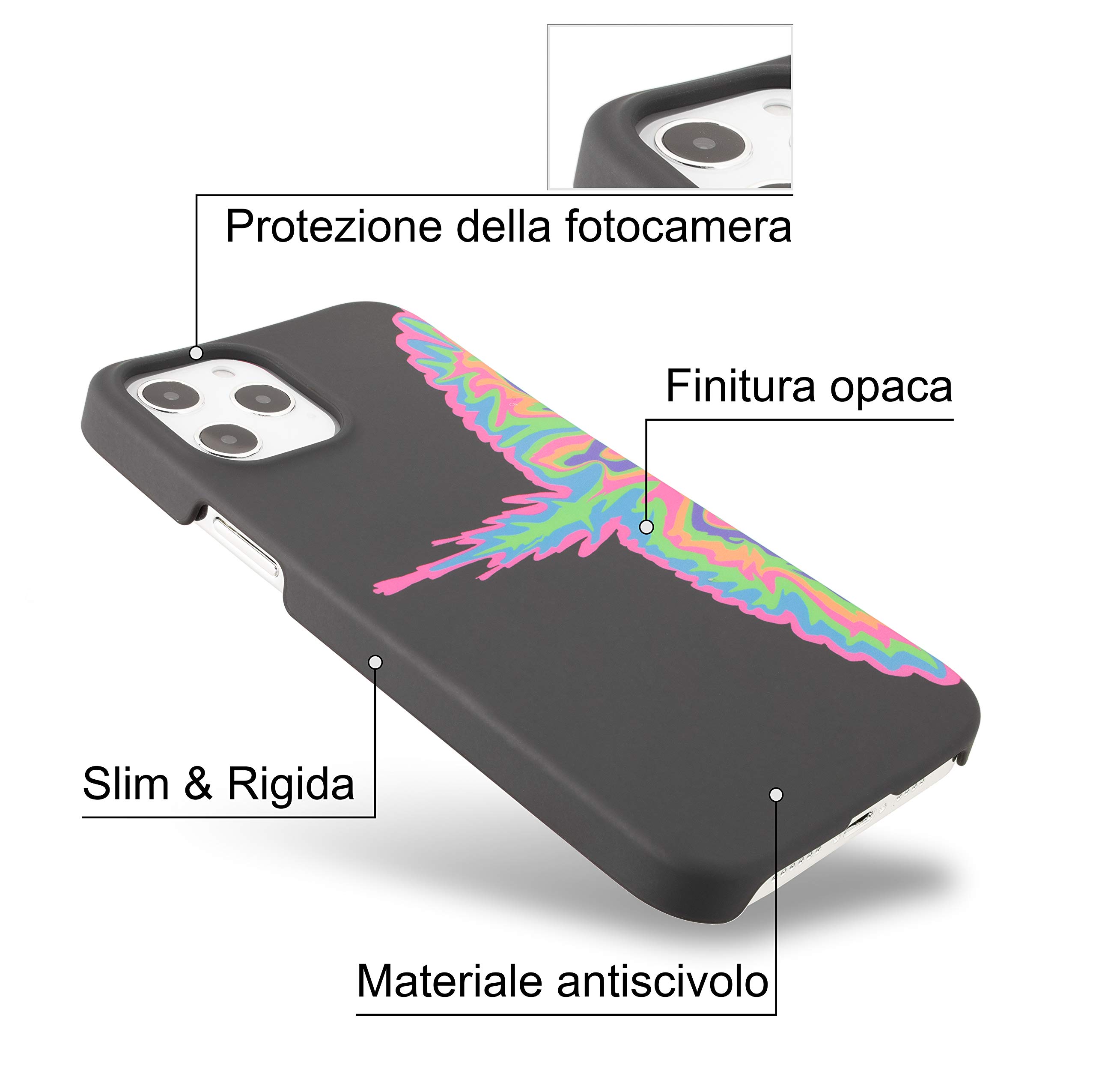 Marcelo Burlon County of Milan iPhone 12 Pro Max cover rigida 6,7