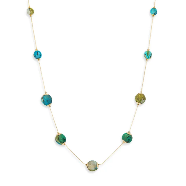 On Earth Blossom collana vetro multicolore 72 cm