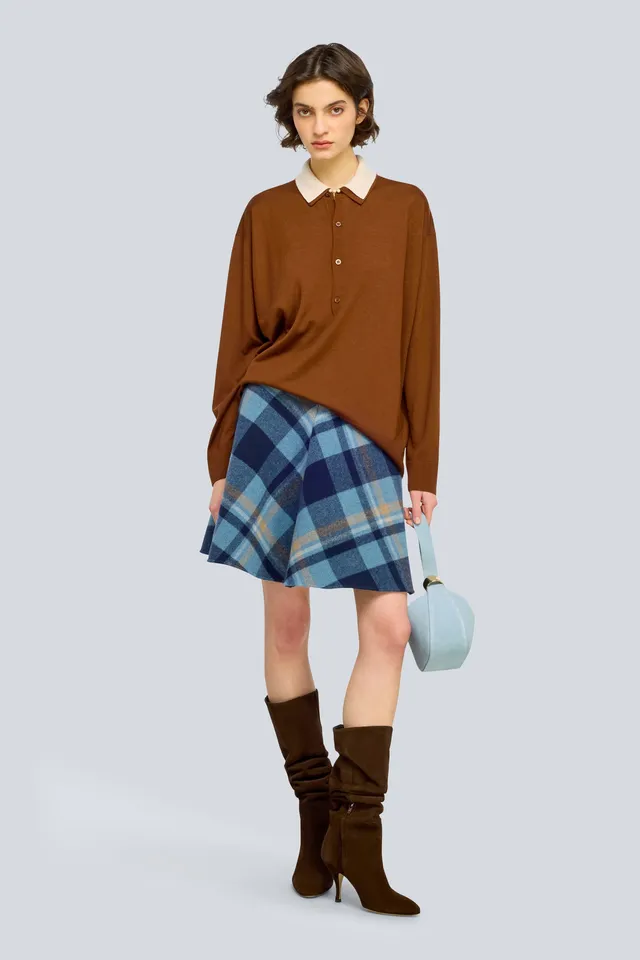 SEMICOUTURE Paula Y6WV90 gonna svasata check atlantico
