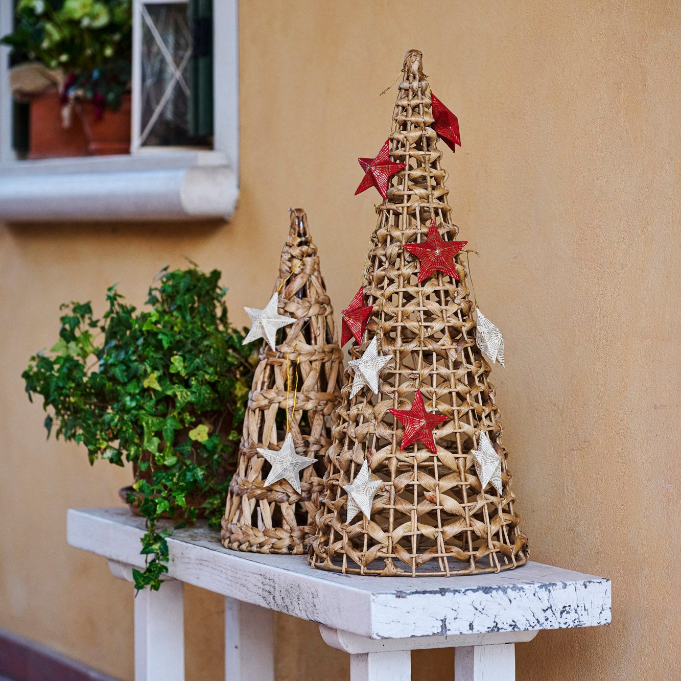 On Earth Hyacinth set 2 alberi fibra naturale
