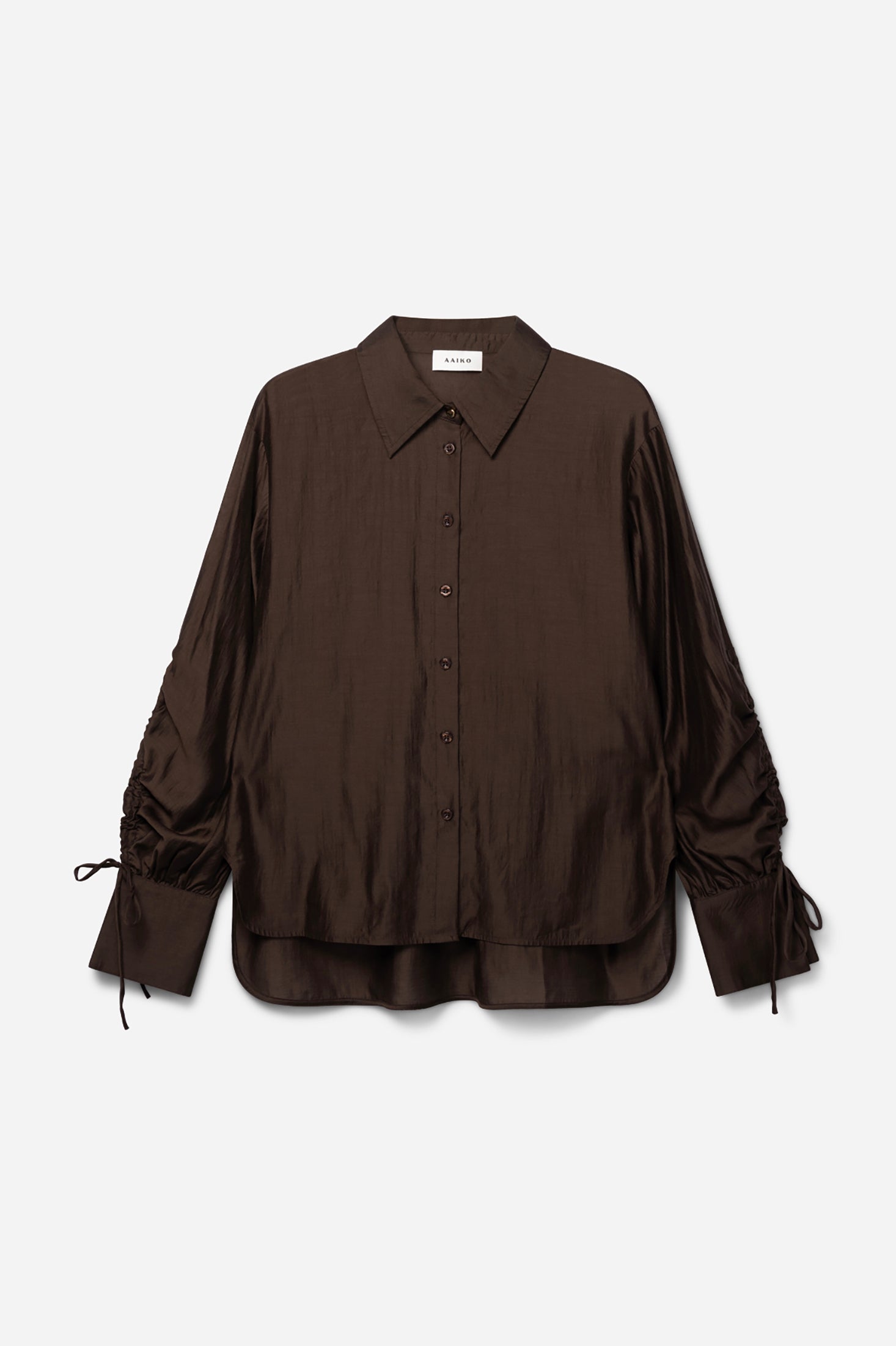 Aaiko Marel camicia marrone moka scuro