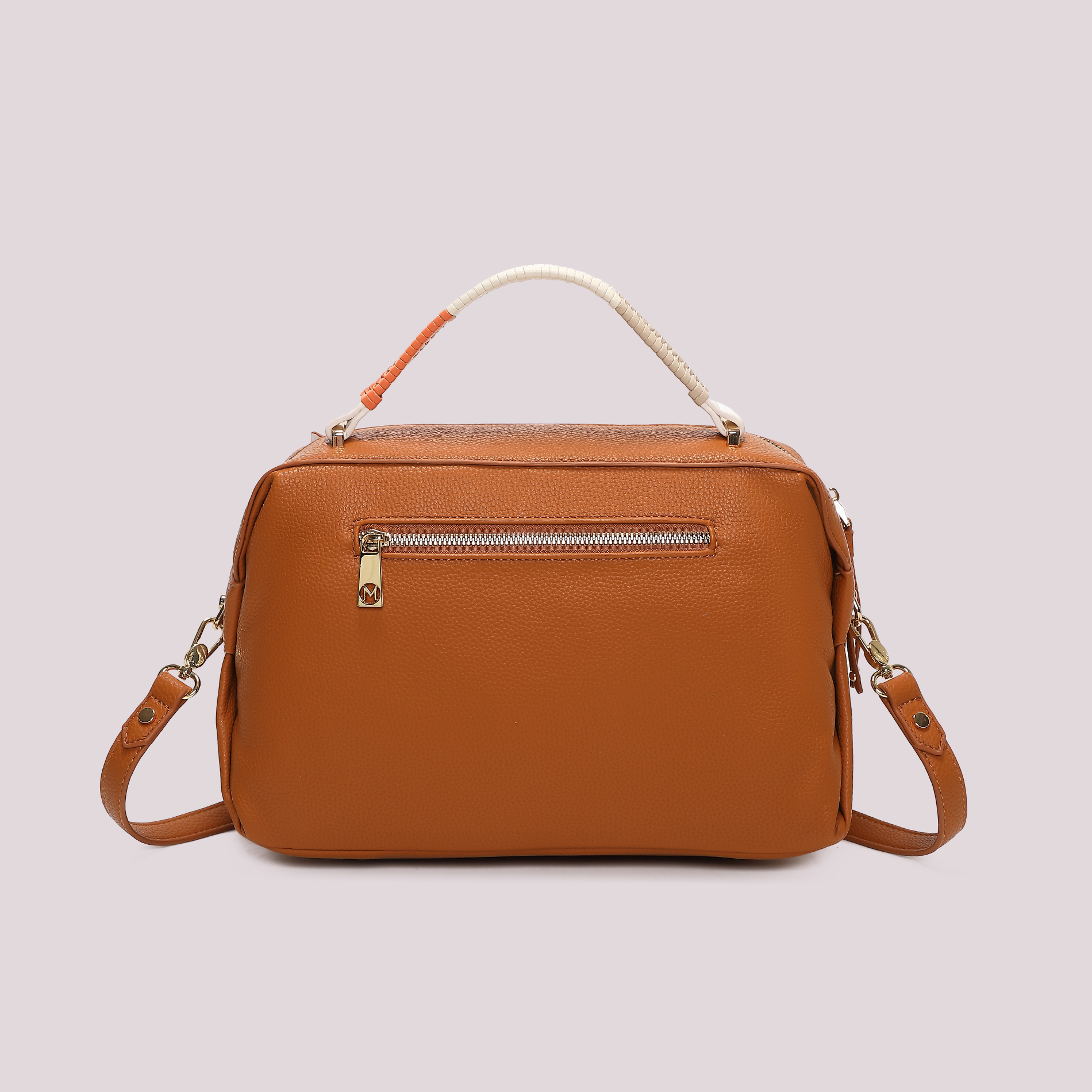 Mimi Mua borsa bauletto manico intrecciato nero