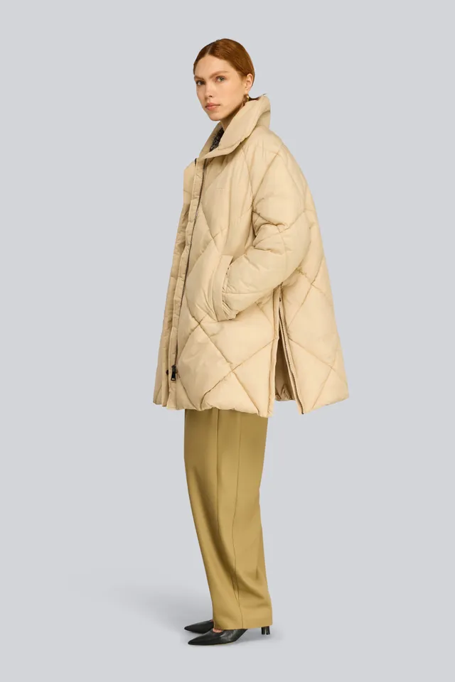 Semicouture Nikole S6WW01 Piumino Sand Chiusura Zip