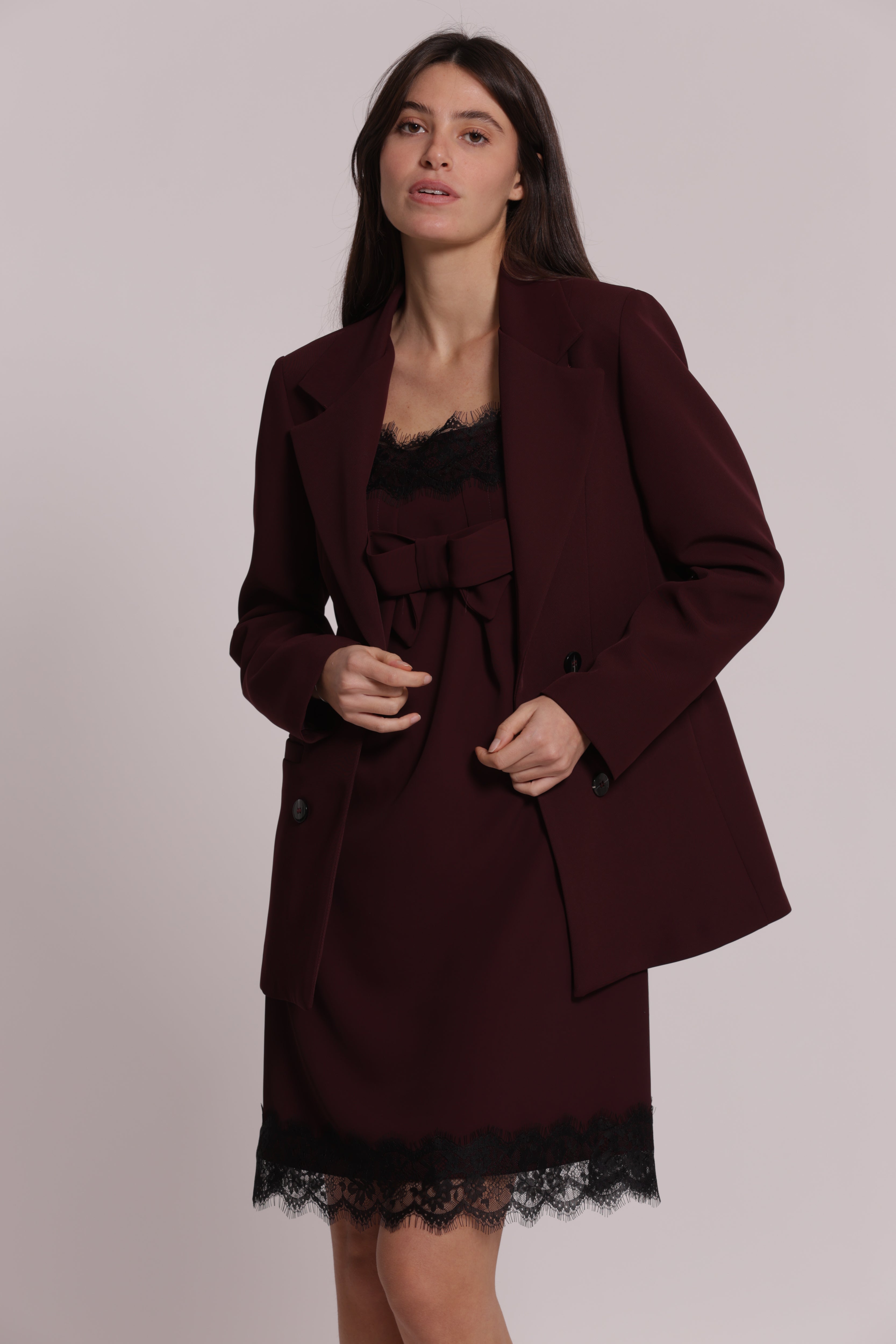 Mimi Mua Doppiopetto giacca nero elegante